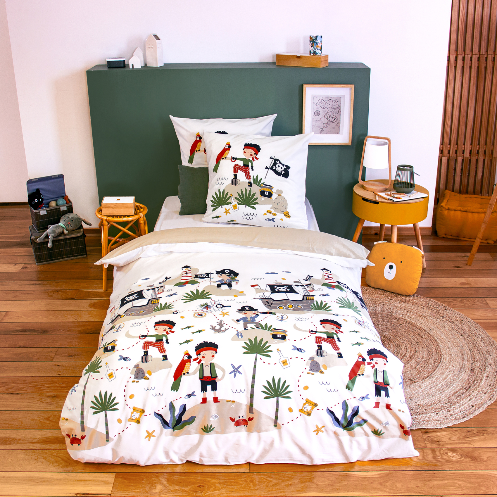 Parure de lit enfant réversible Pirates / Indiens — vue 6