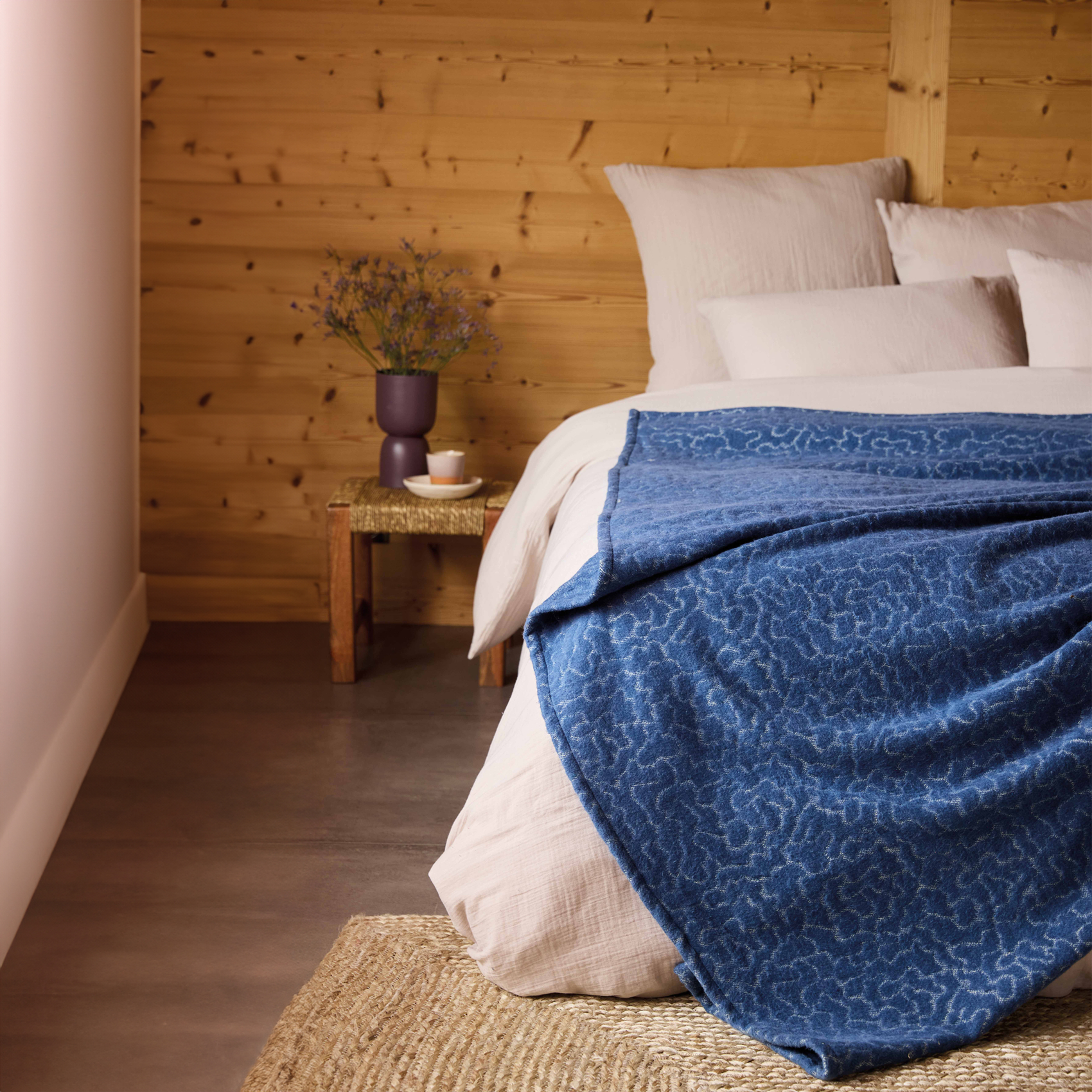 Couverture en  laine Jacquard - Motif nuage — vue 5