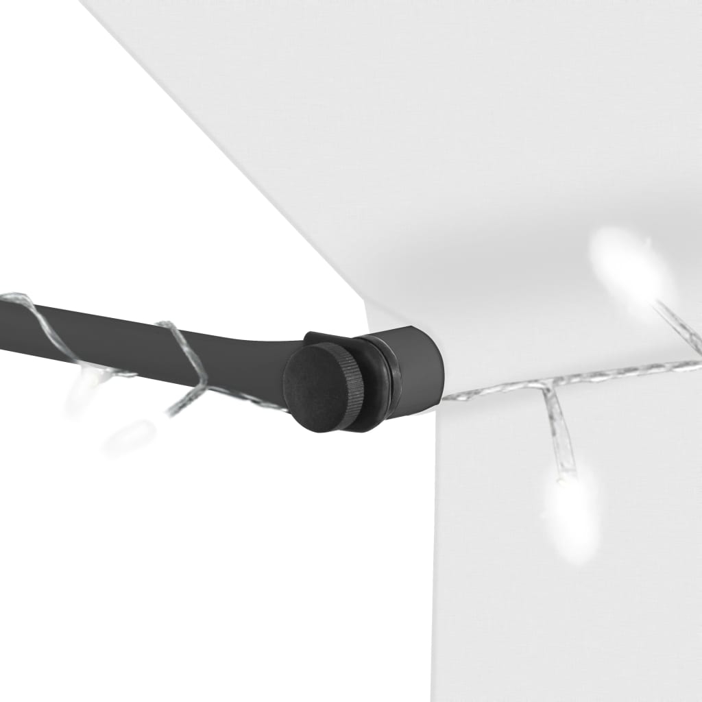 Auvent manuel rétractable avec LED — vue 3