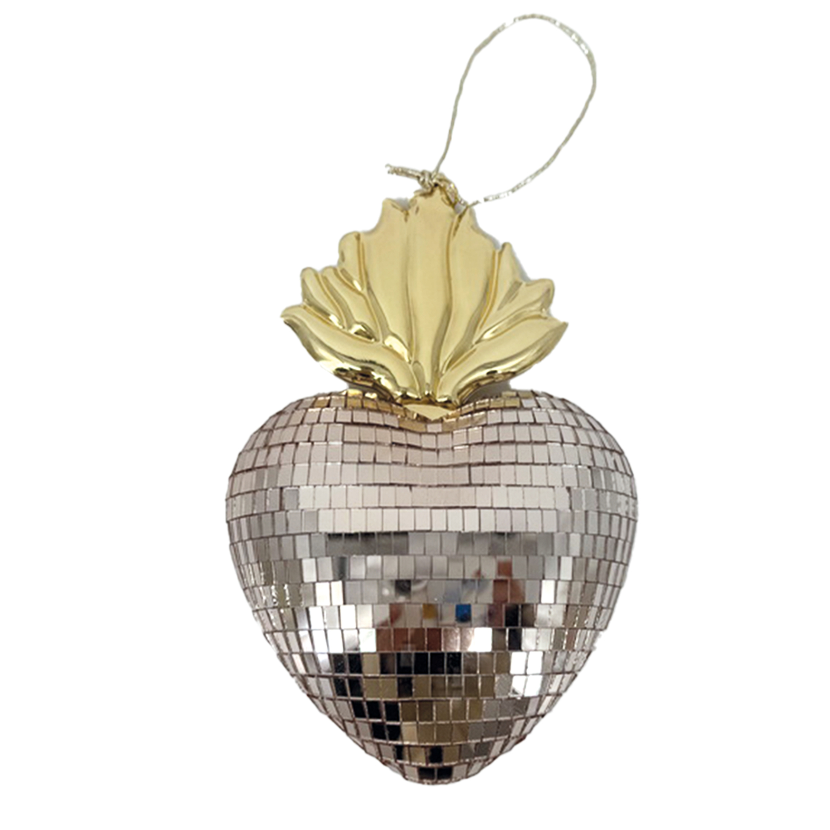 Ex-voto décoratif en forme de cœur disco