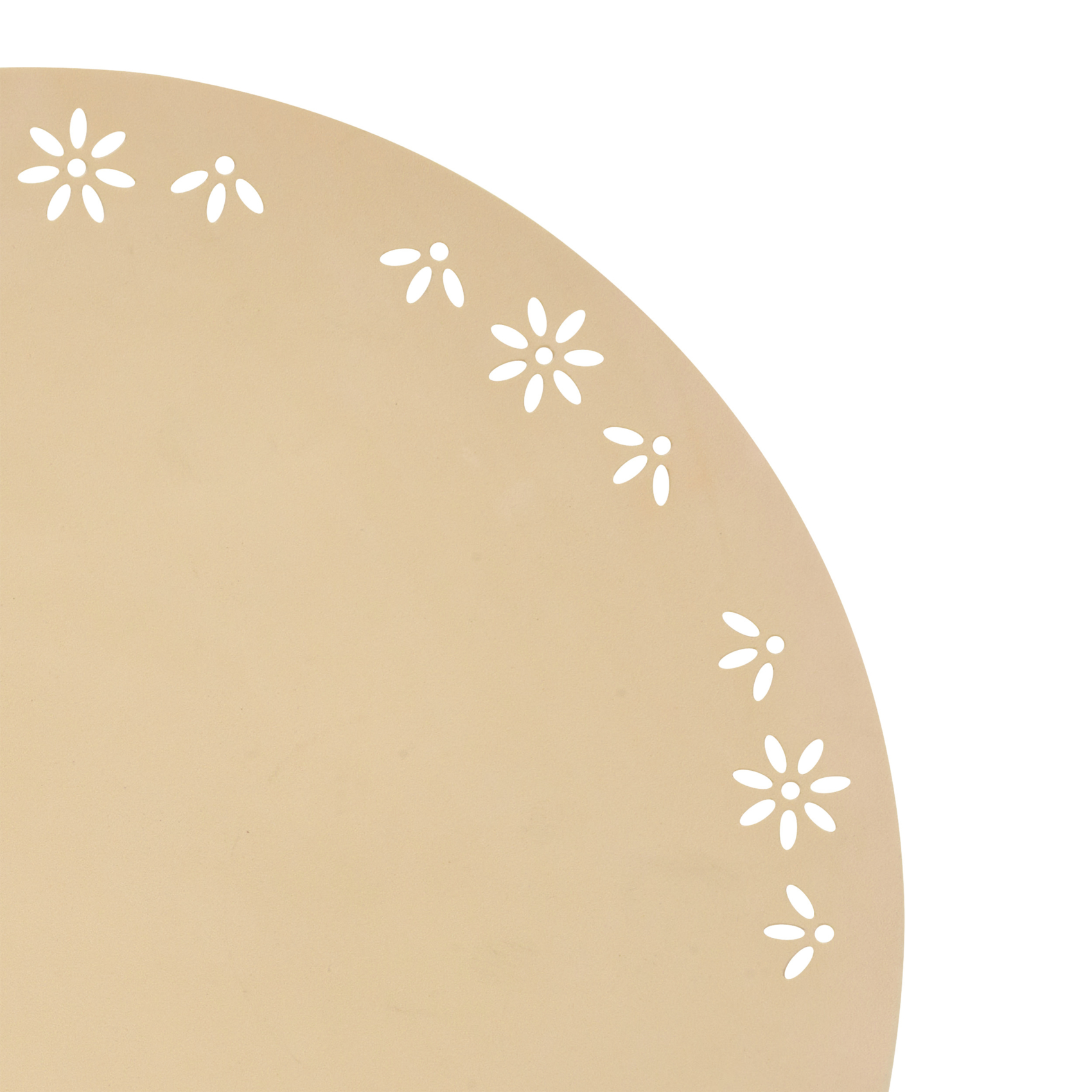 Set de table rond décoratif avec motif floral — vue 3