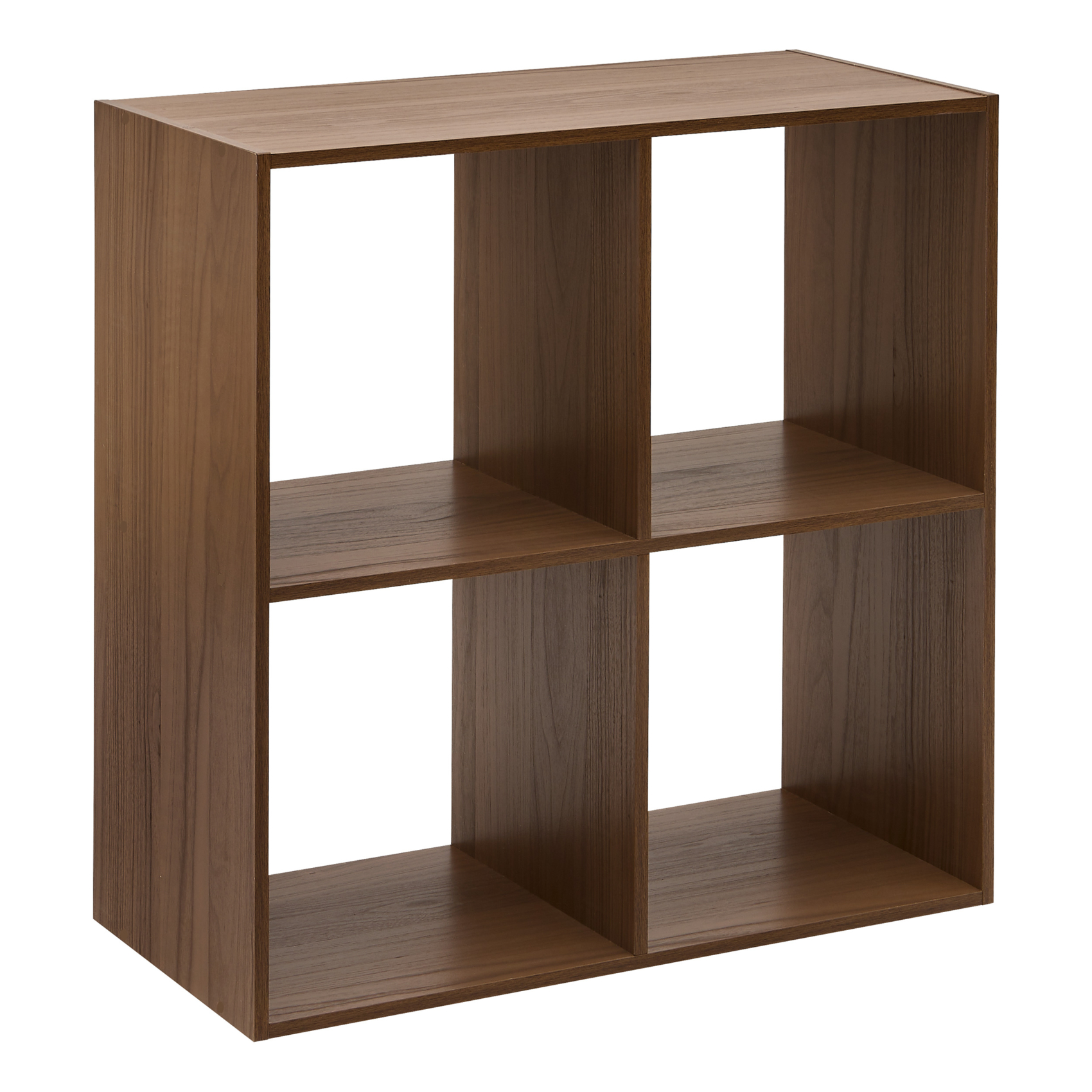 Etagère 4 cases en panneau de particules effet bois