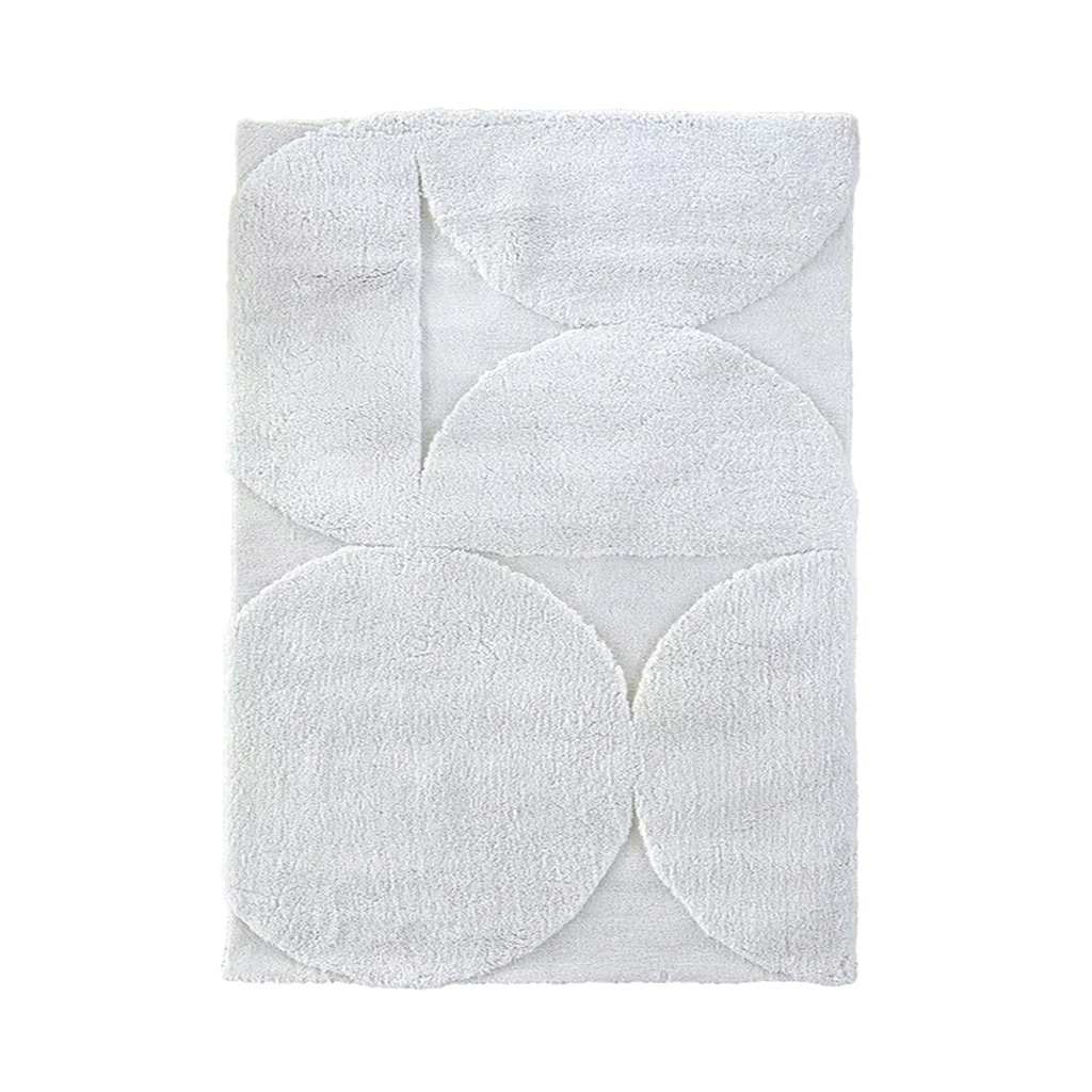 Tapis de salon relief graphique, effet texturé