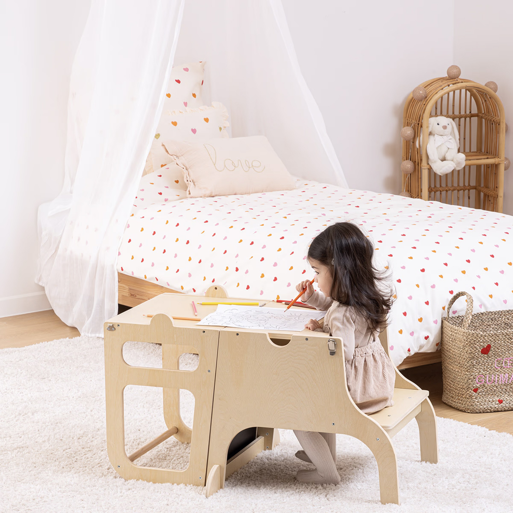 Tour d'observation et bureau enfant — vue 3