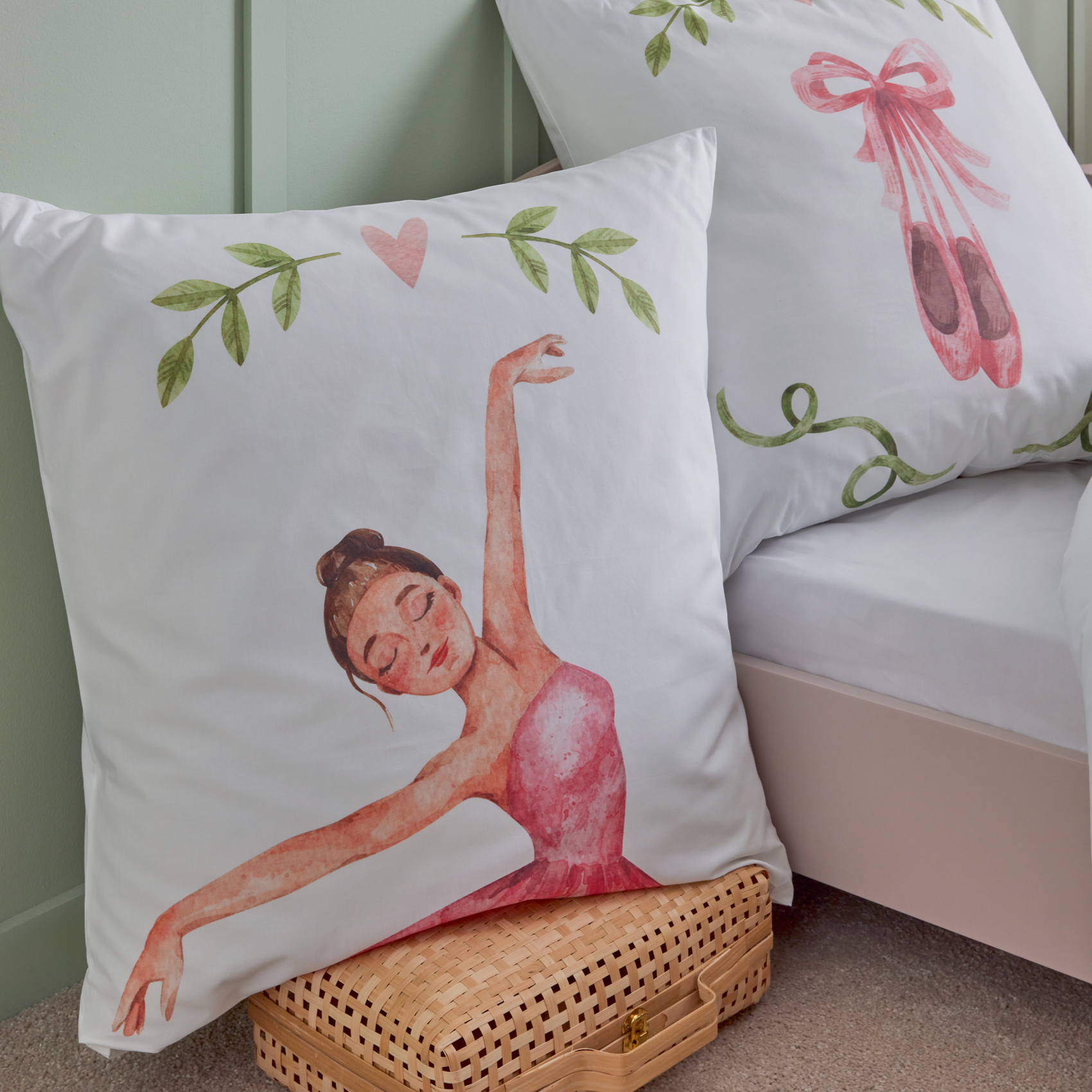 Taie d’oreiller enfant percale danseuse étoile — vue 3