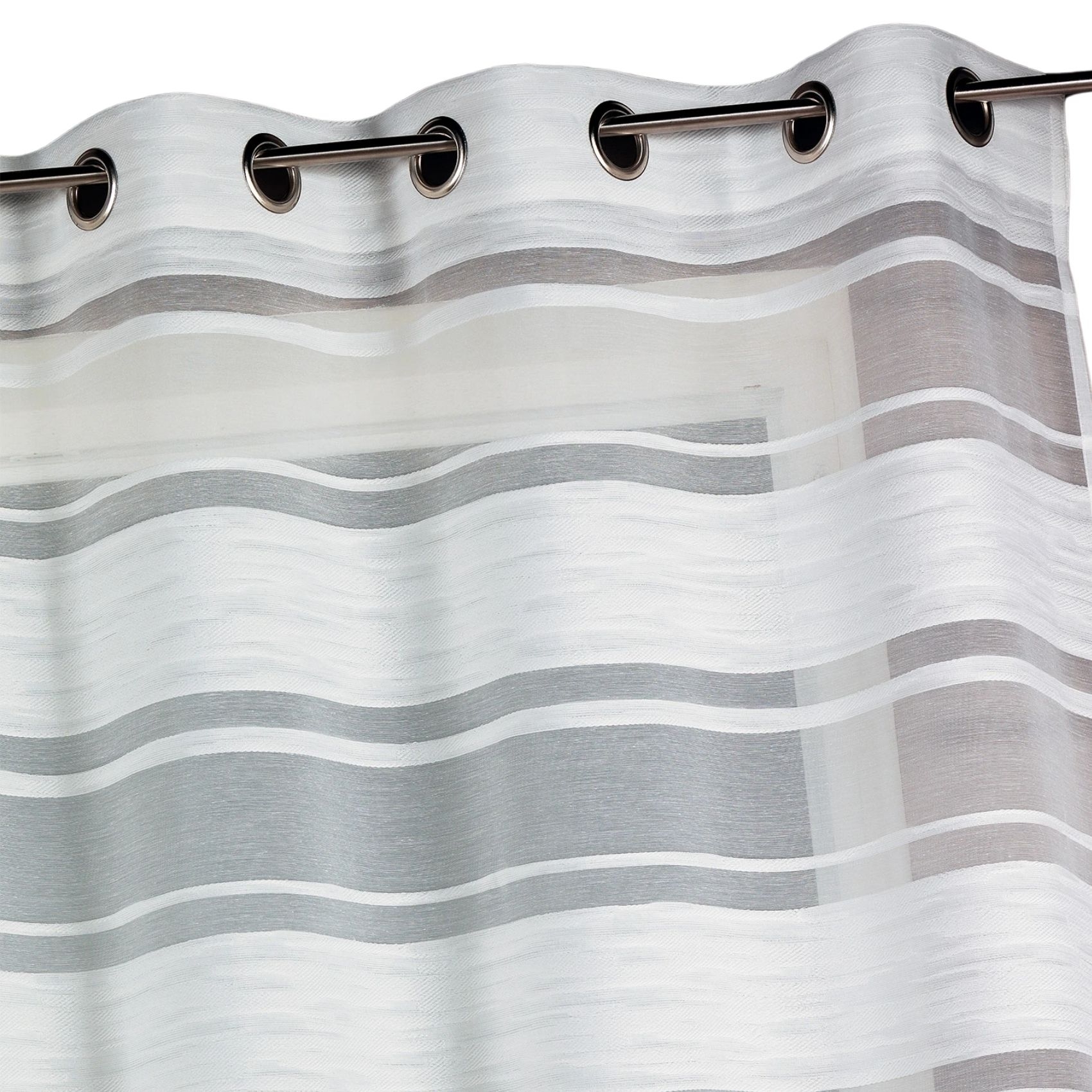 Voilage en jacquard à rayures horizontales — vue 3
