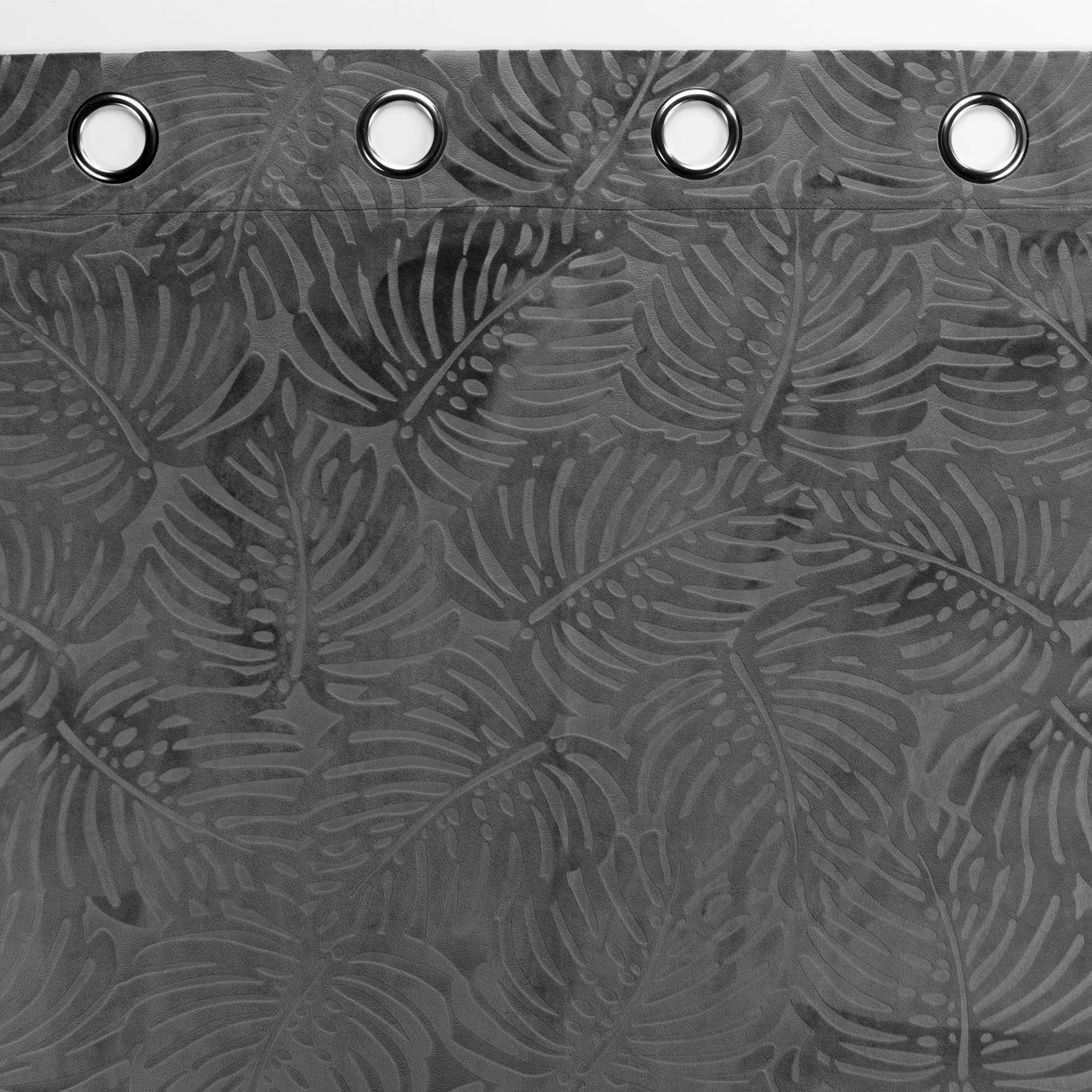 Rideau occultant en velours feuilles de monstera — vue 5