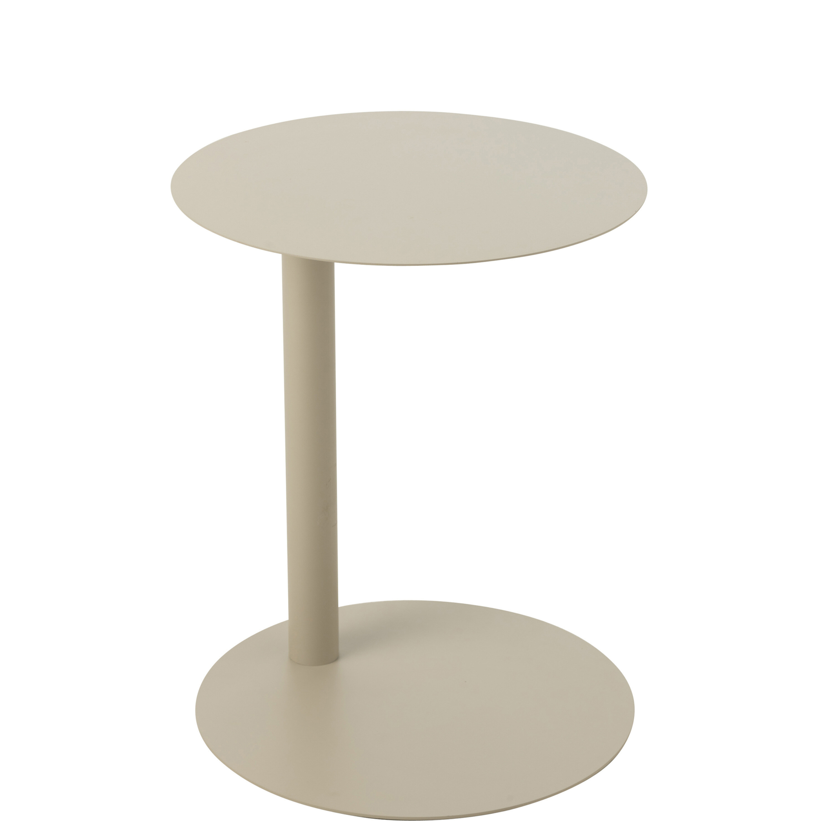 Table d’appoint ronde en métal