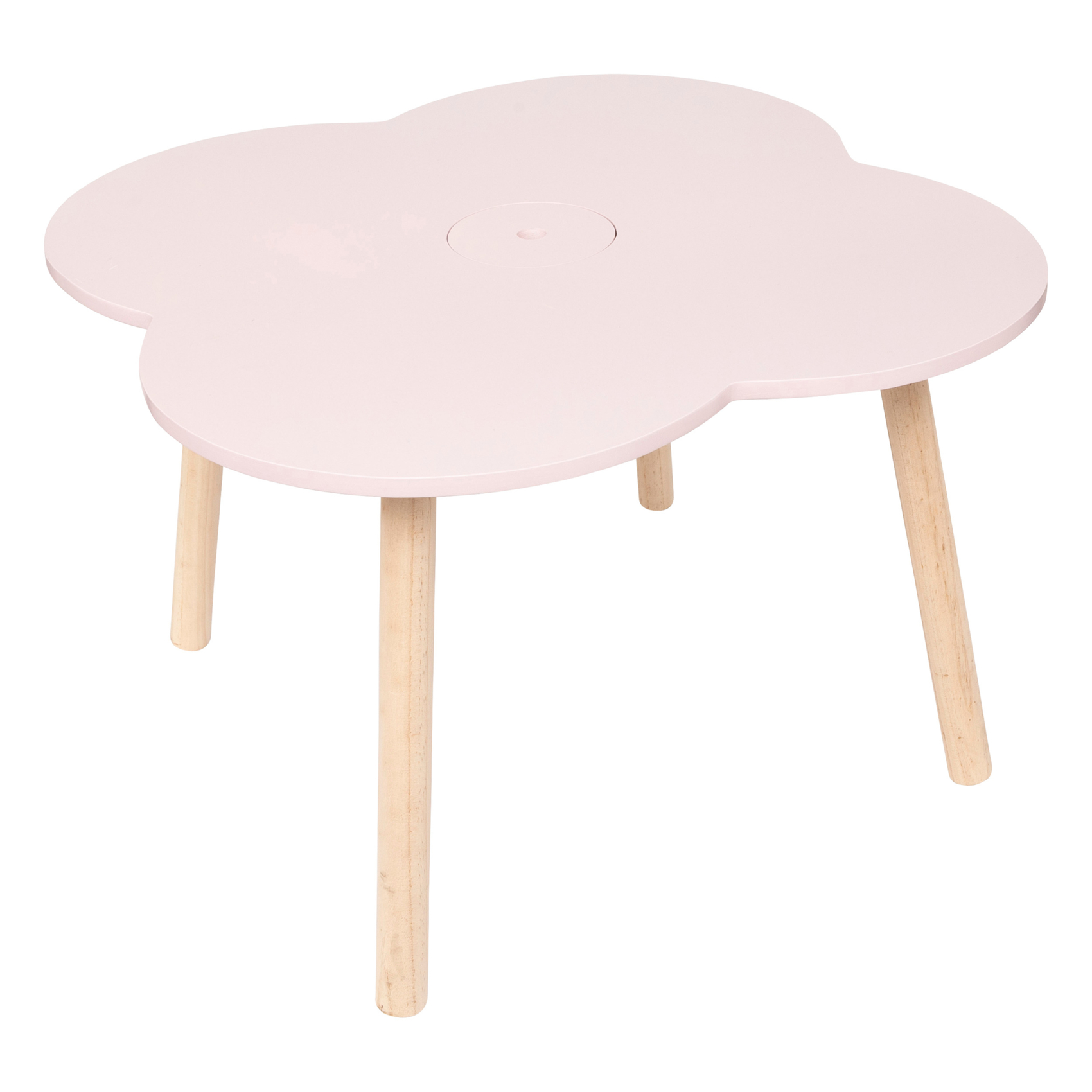 Table enfant en forme de fleur
