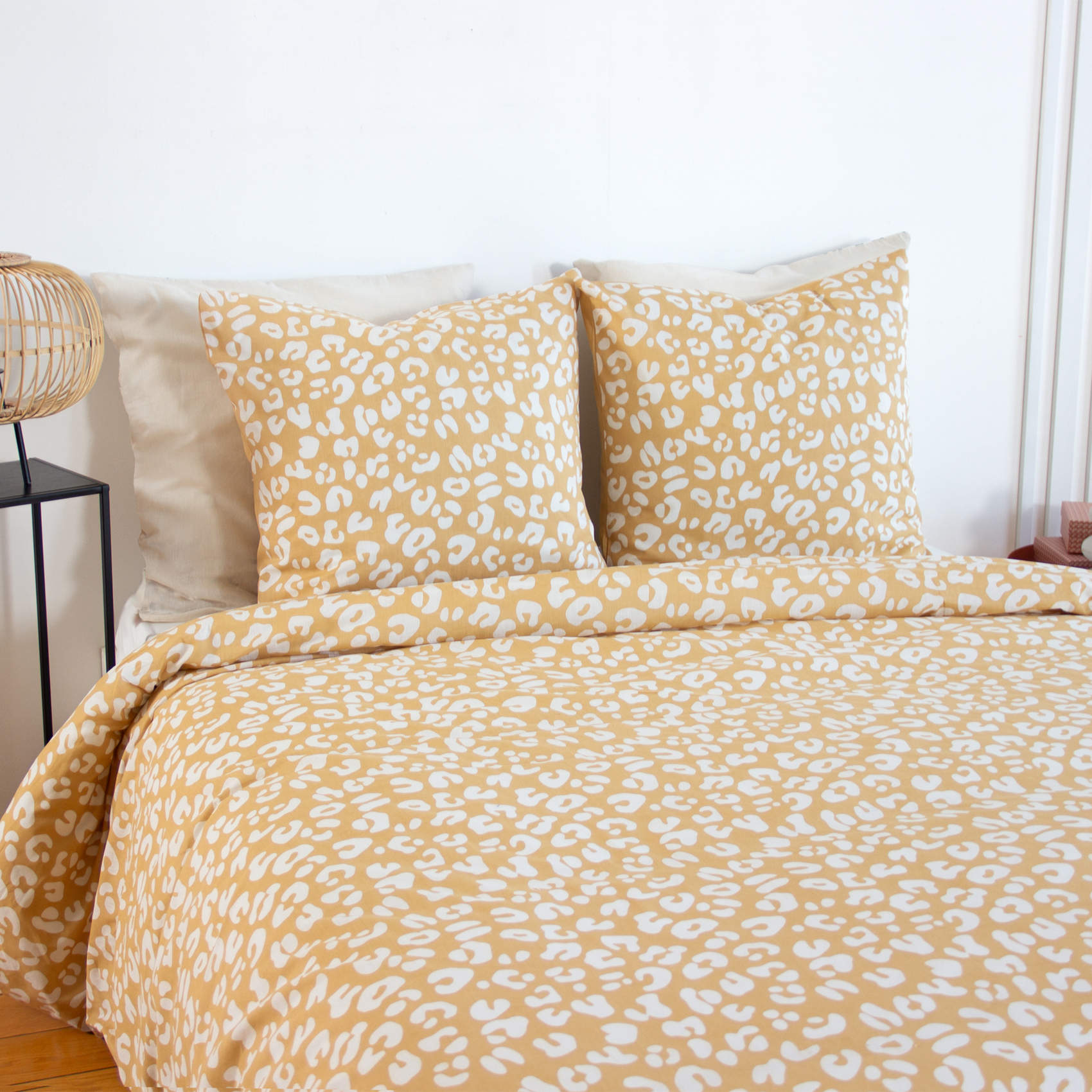 Parure de lit 3 pièces léopard coton housse + taies — vue 4