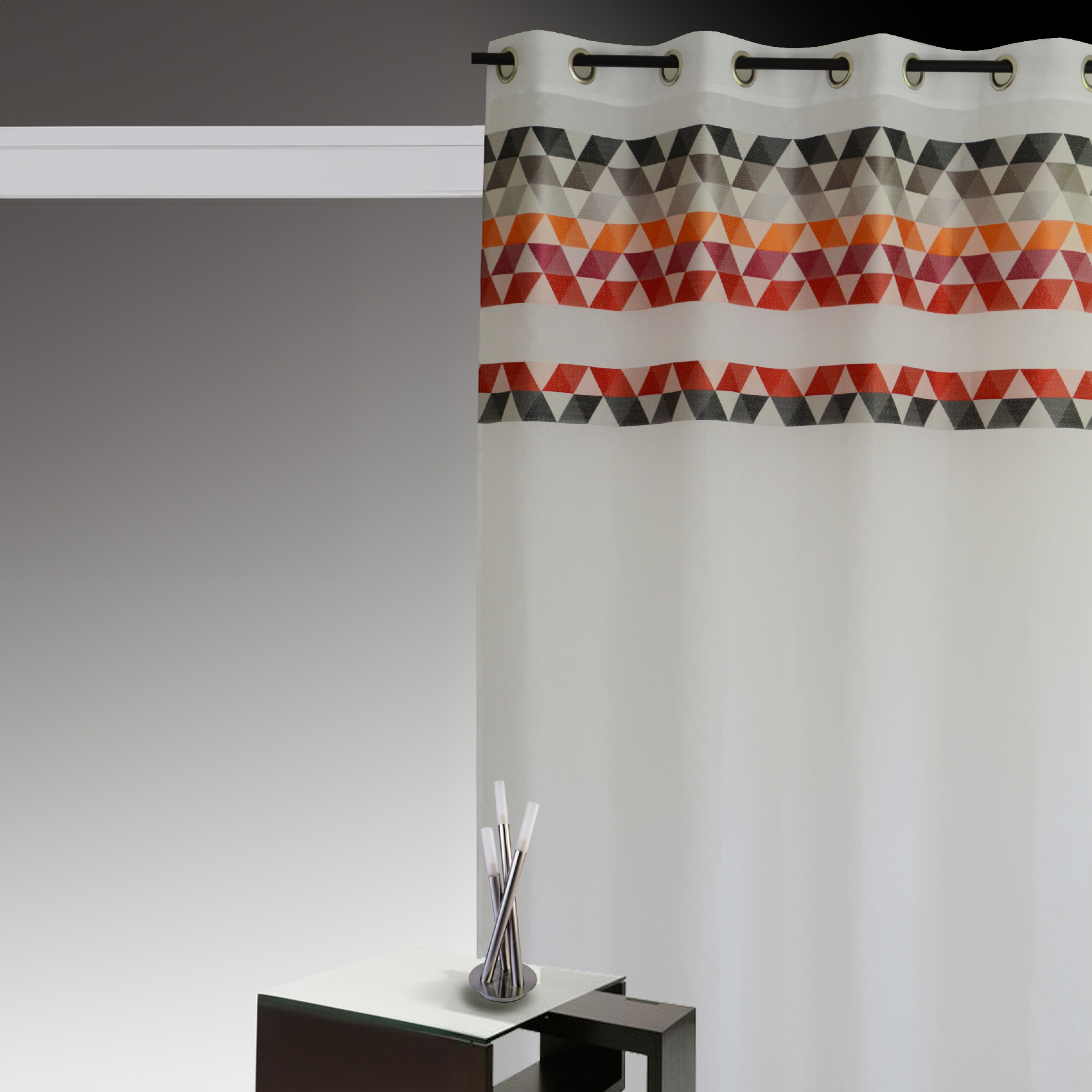 Voilage en étamine à parement haut triangle — vue 5