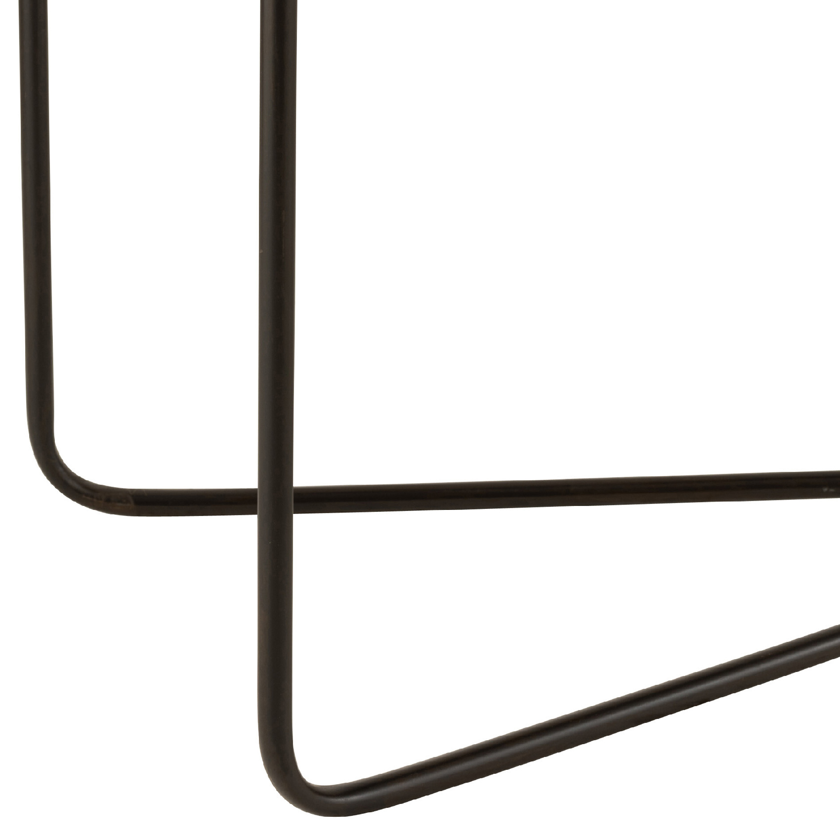 Console rectangulaire en métal avec pied en croix — vue 4