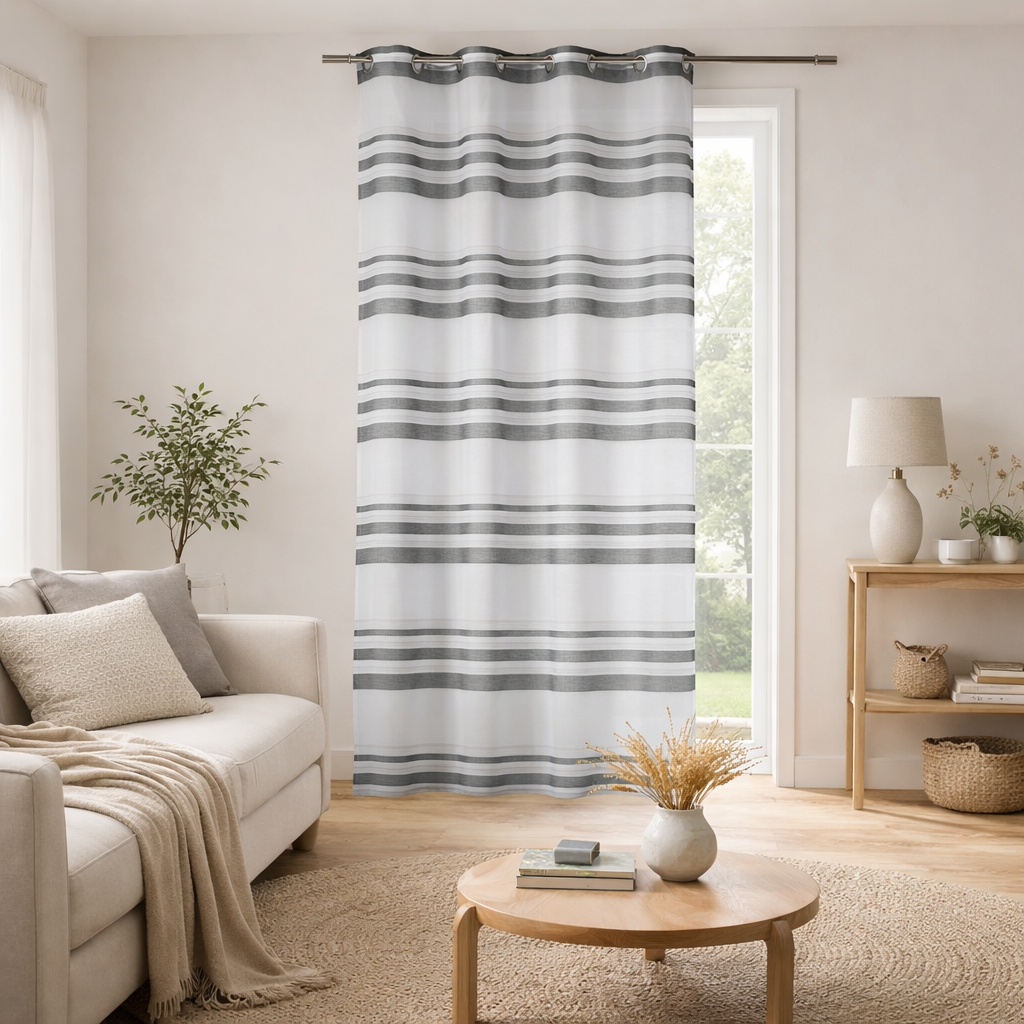 Voilage coloré rayures horizontales — vue 4