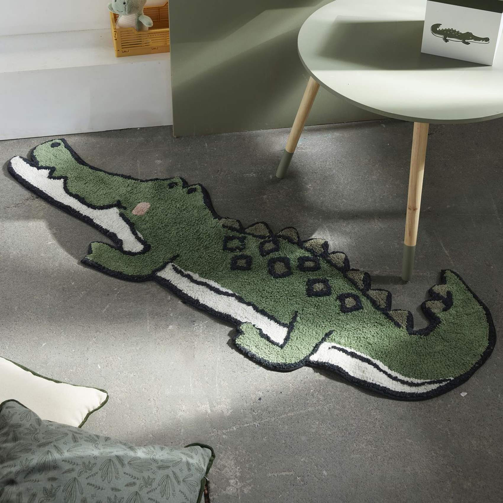 Tapis crocodile en coton tufté — vue 4