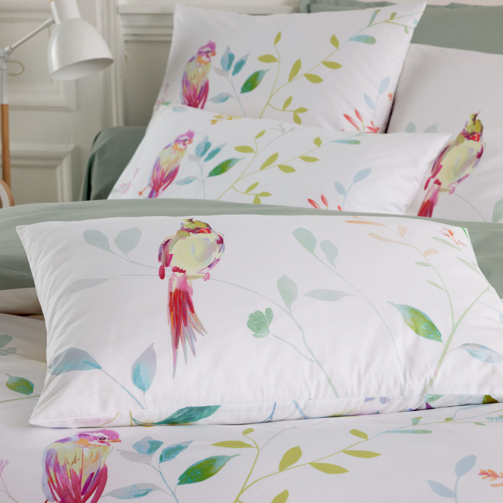 Parure de lit 2 pièces percale de coton 80 fils housse + taie — vue 3
