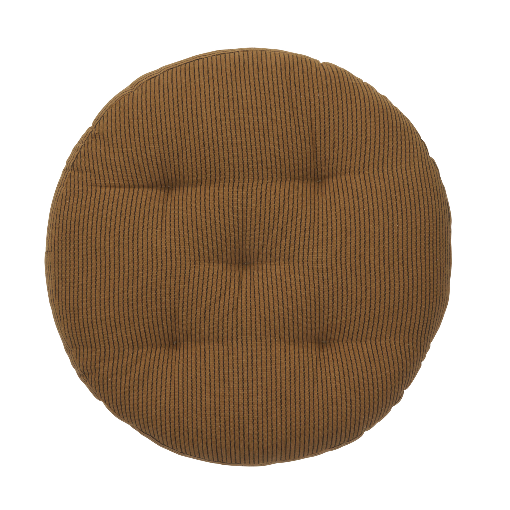 Galette de chaise ronde 100% coton fines rayures MADAM STOLTZ