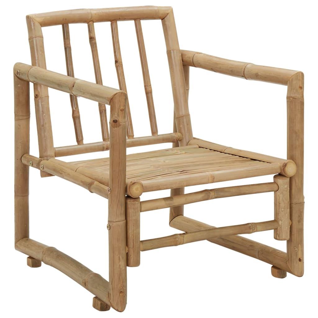Duo de chaises de jardin en bambou — vue 3