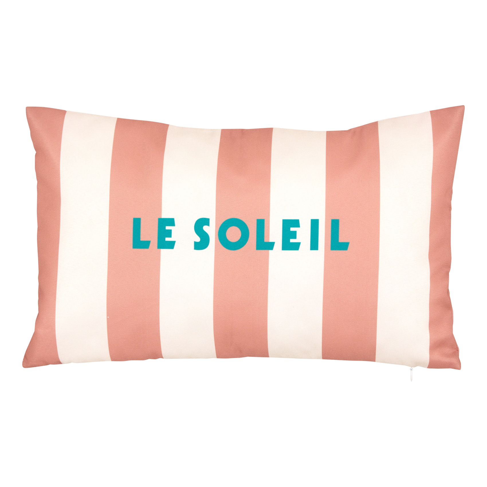 Coussin extérieur rayé Le soleil