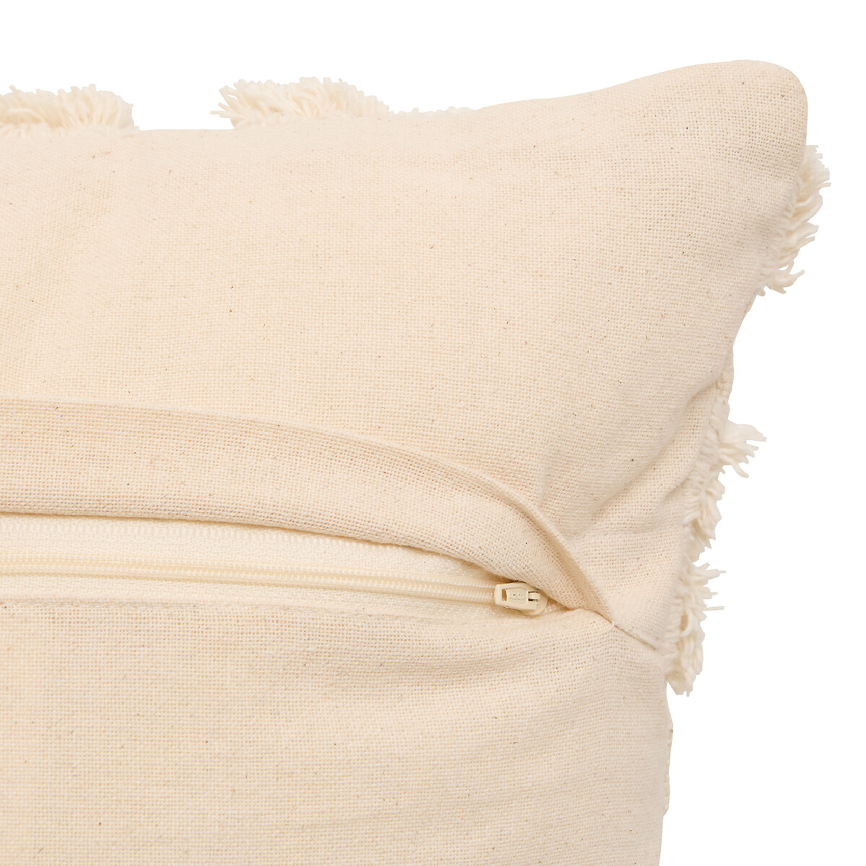 Coussin décoratif tufté en coton à motifs en relief — vue 3