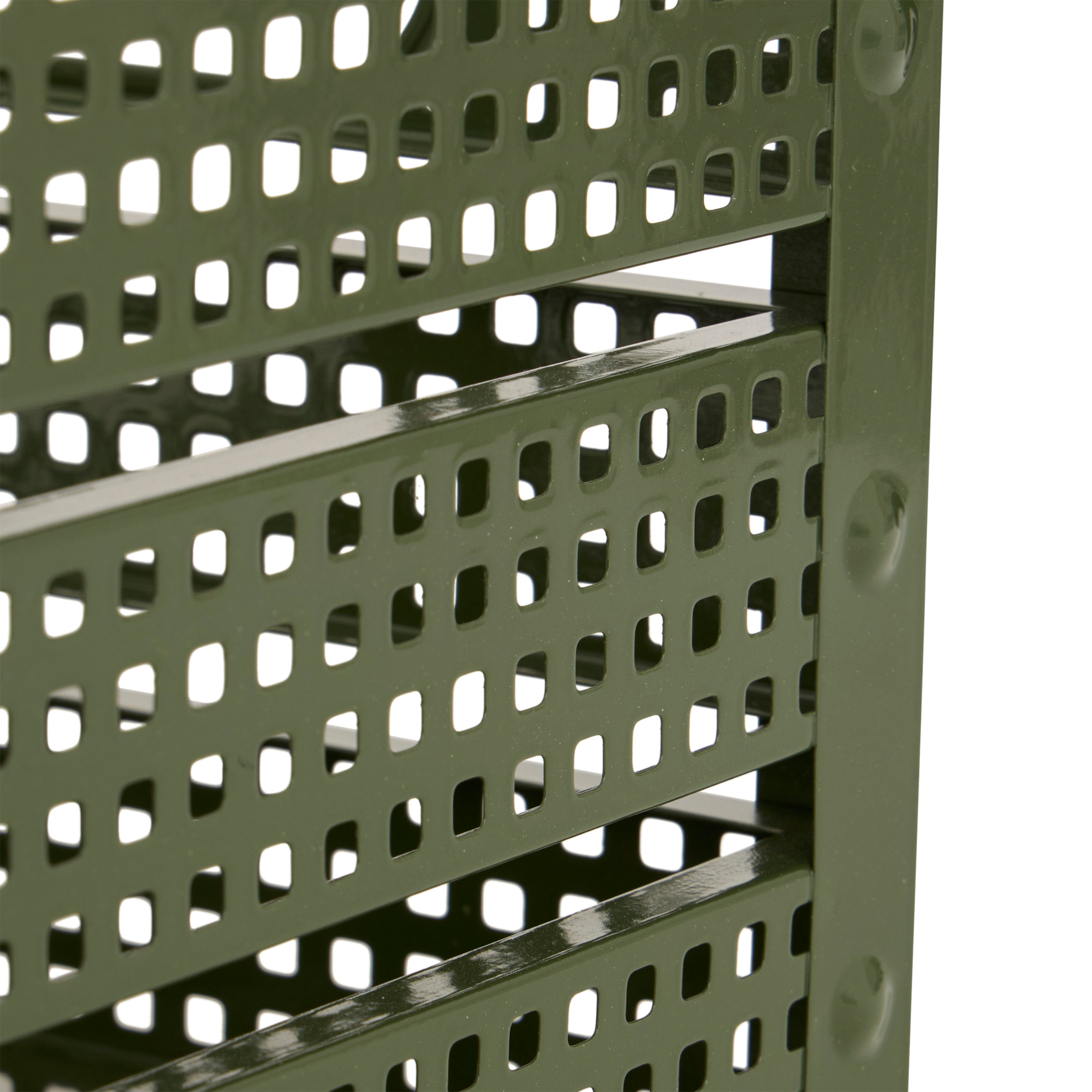 Set de 4 caisses de rangement en métal empilables — vue 4