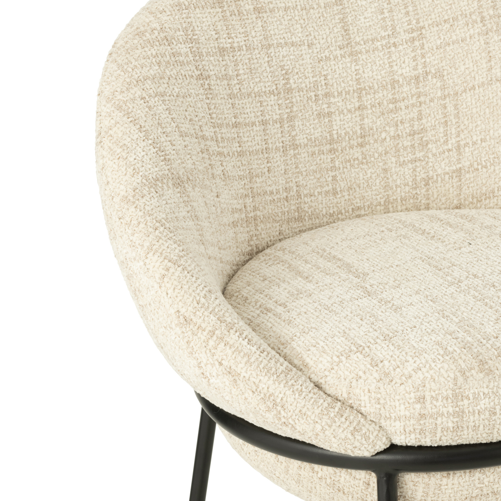 Tabouret de bar design contemporain en métal — vue 3