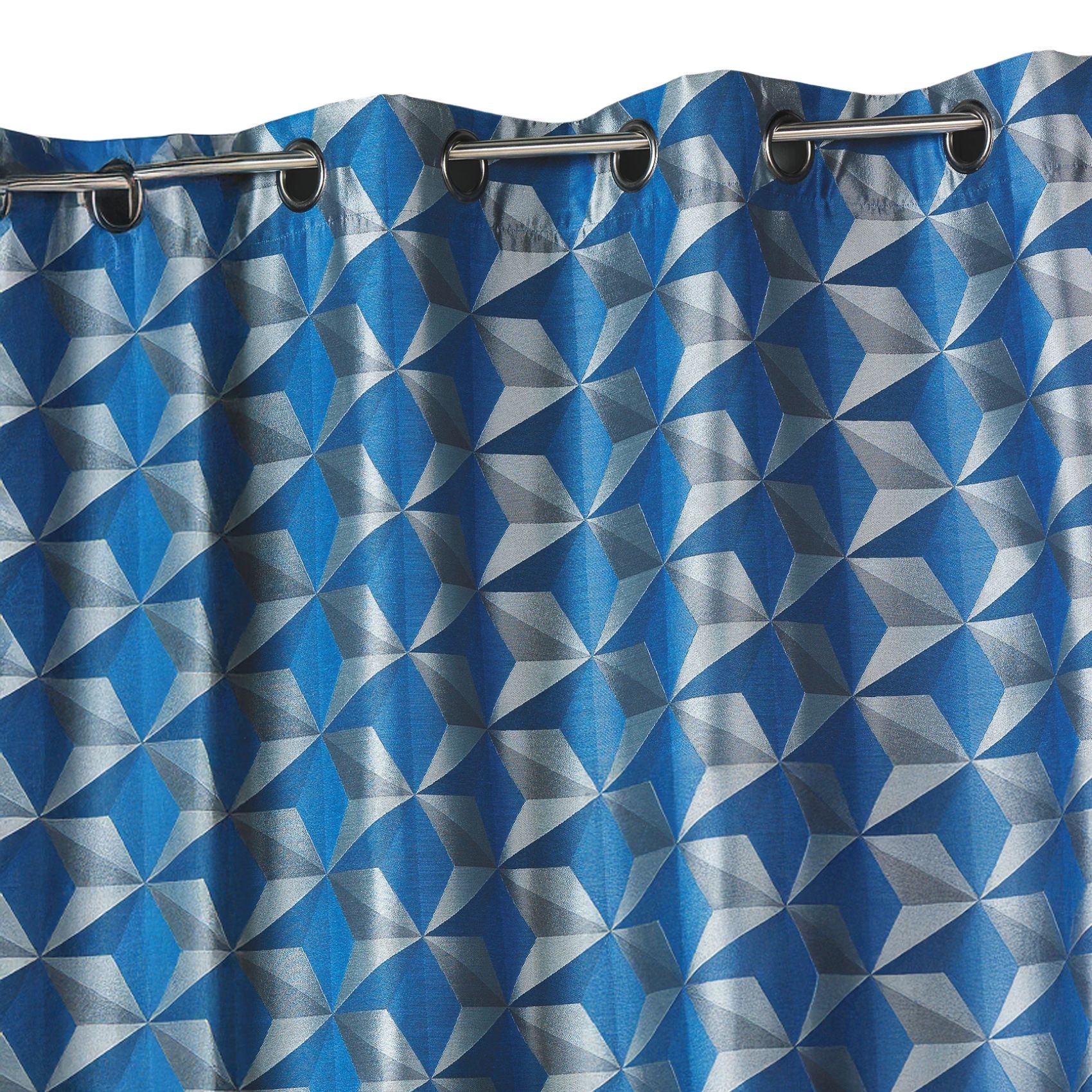Rideau en jacquard imprimés géométriques — vue 3