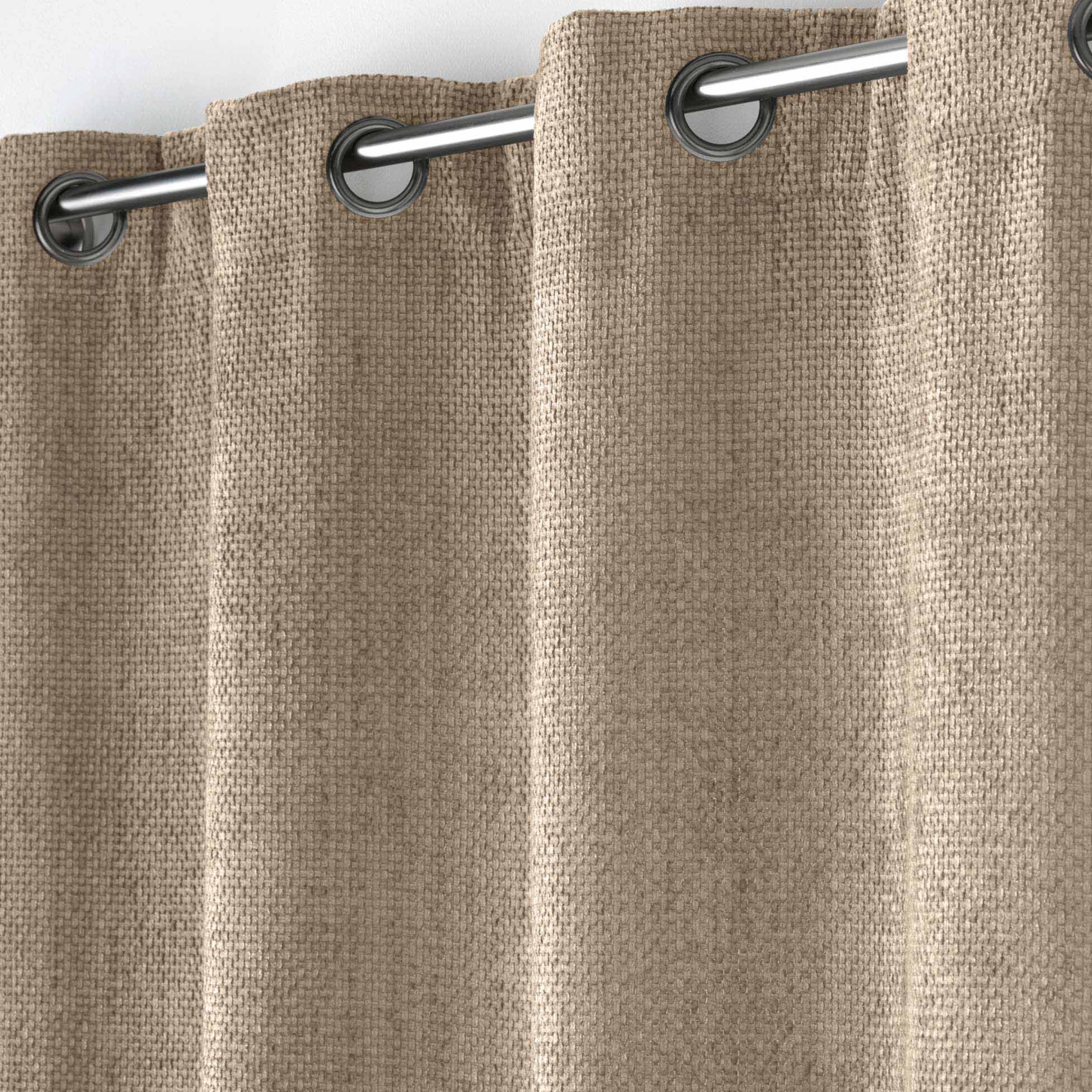 Rideau à œillets en velours chenille — vue 5