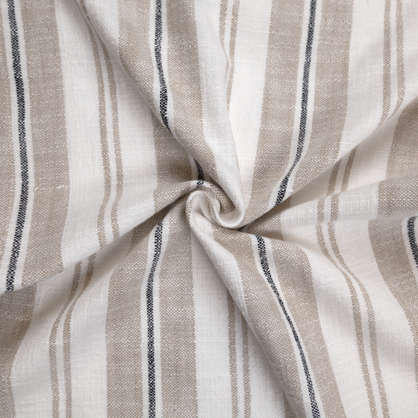 Tissu 100% coton rayures tapissier LOURMARIN