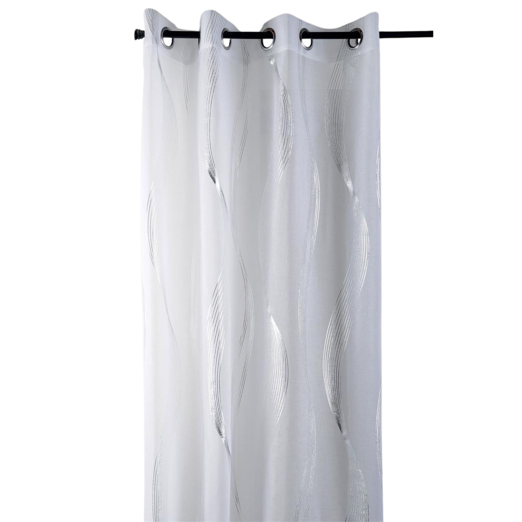 Voilage rayures ondulées métalisées — vue 6