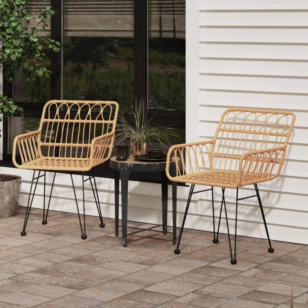 Lot de 2 chaises de jardin avec accoudoirs — vue 6