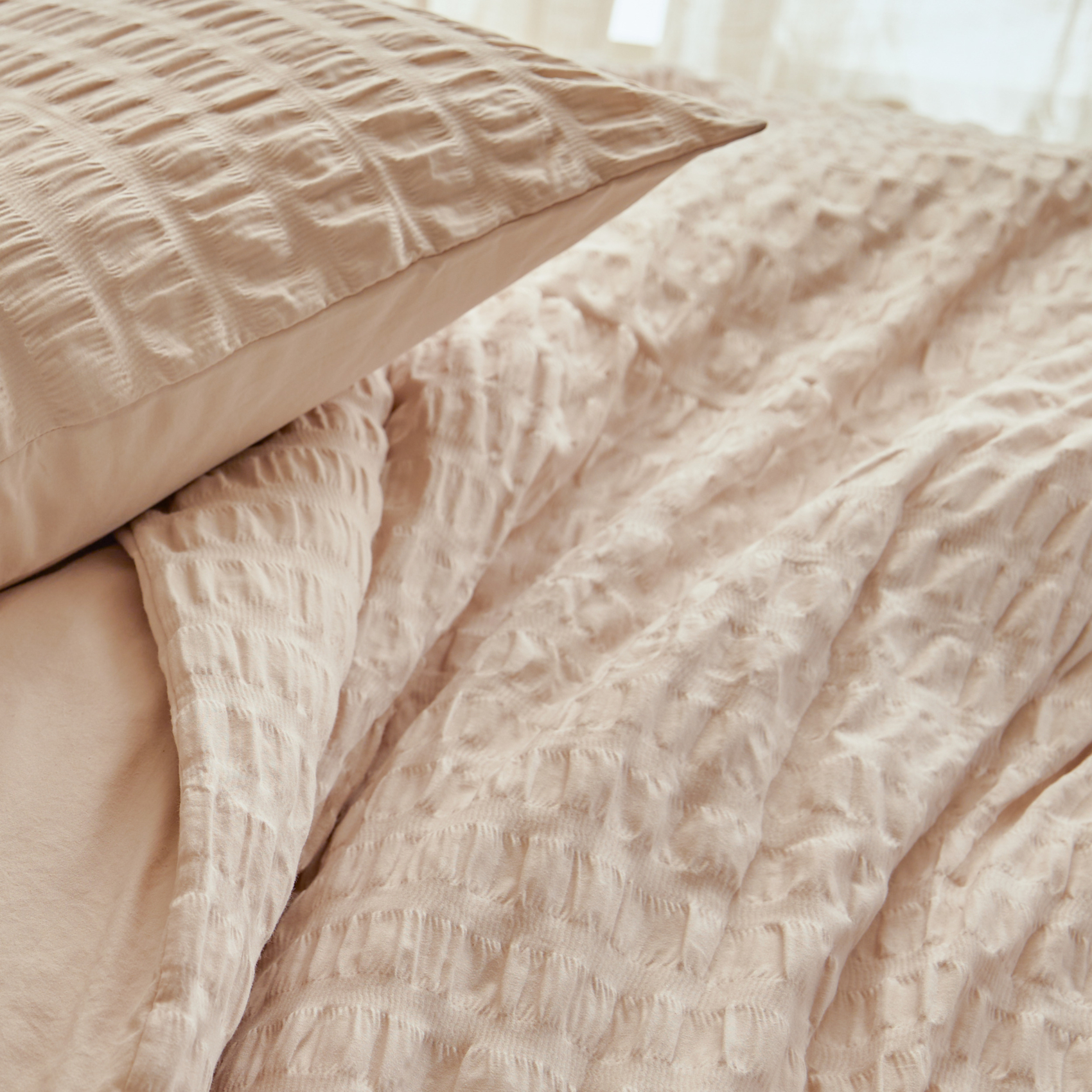 Parure de lit 3 pièces à rayures plissées — vue 6