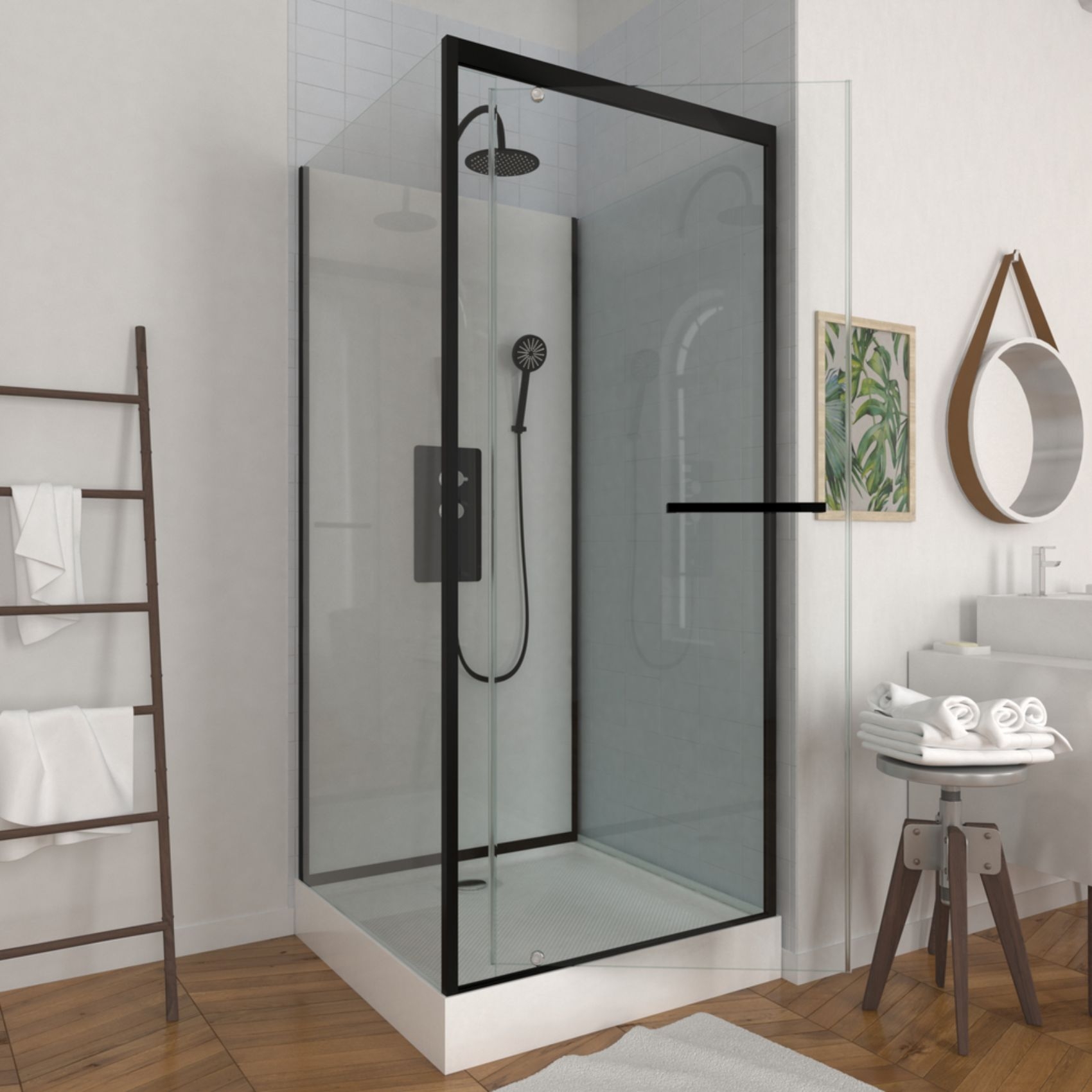 Cabine de douche style Indus — vue 5