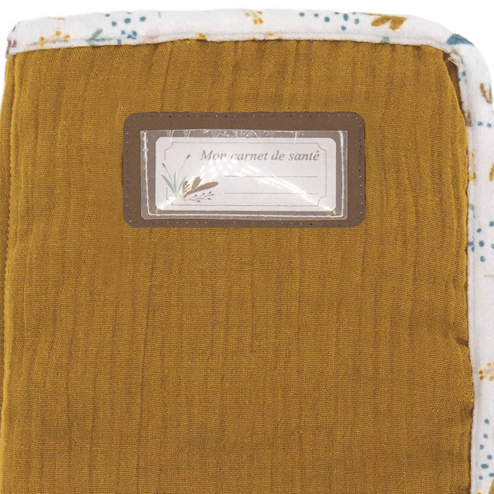 Protège carnet de santé lavable effet velours — vue 5