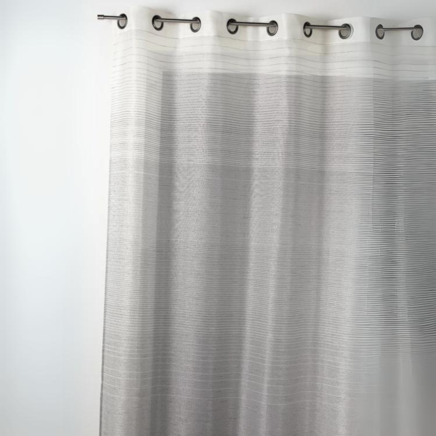 Voilage fantaisie à rayures horizontales dégradées — vue 3