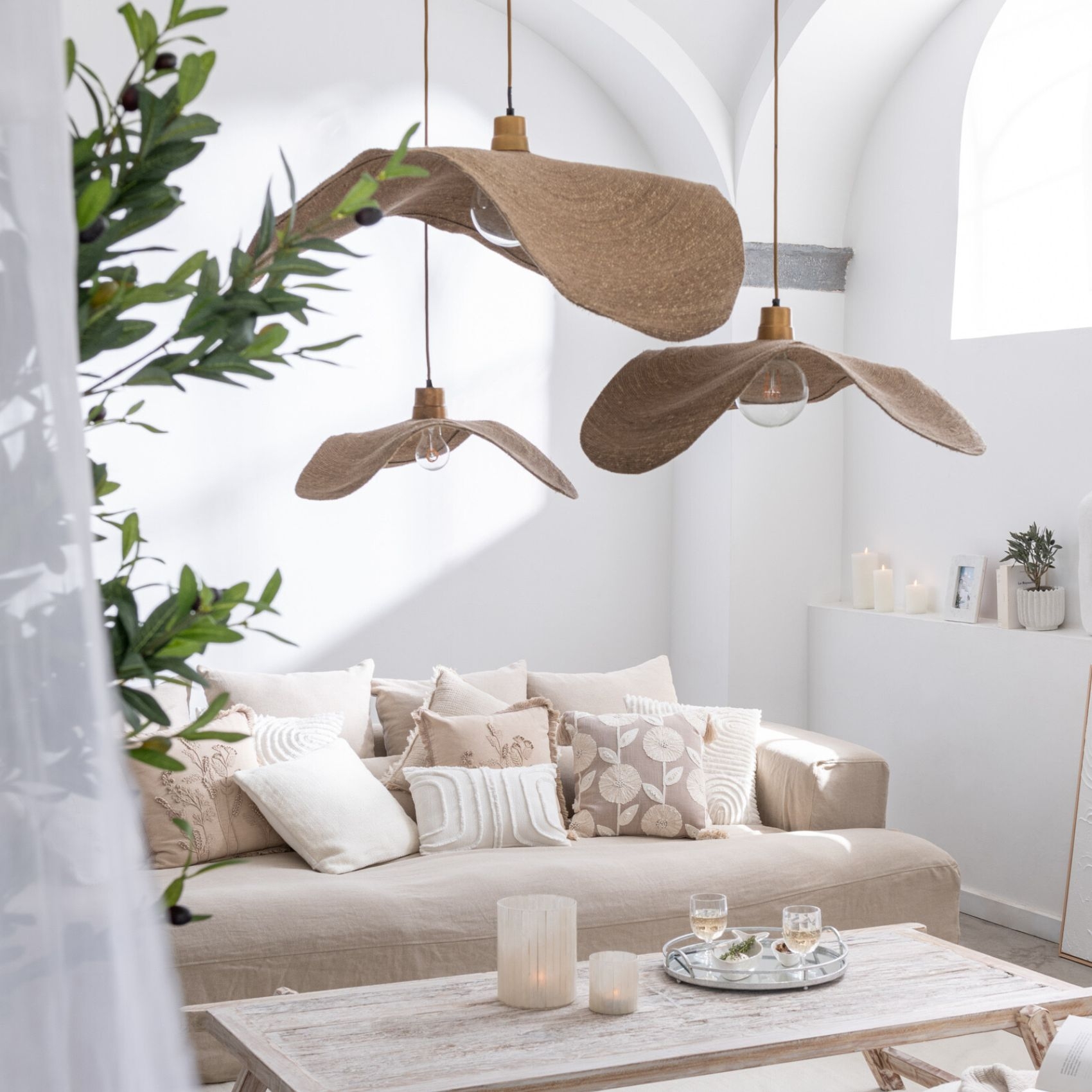 Suspension en jonc naturel — vue 6