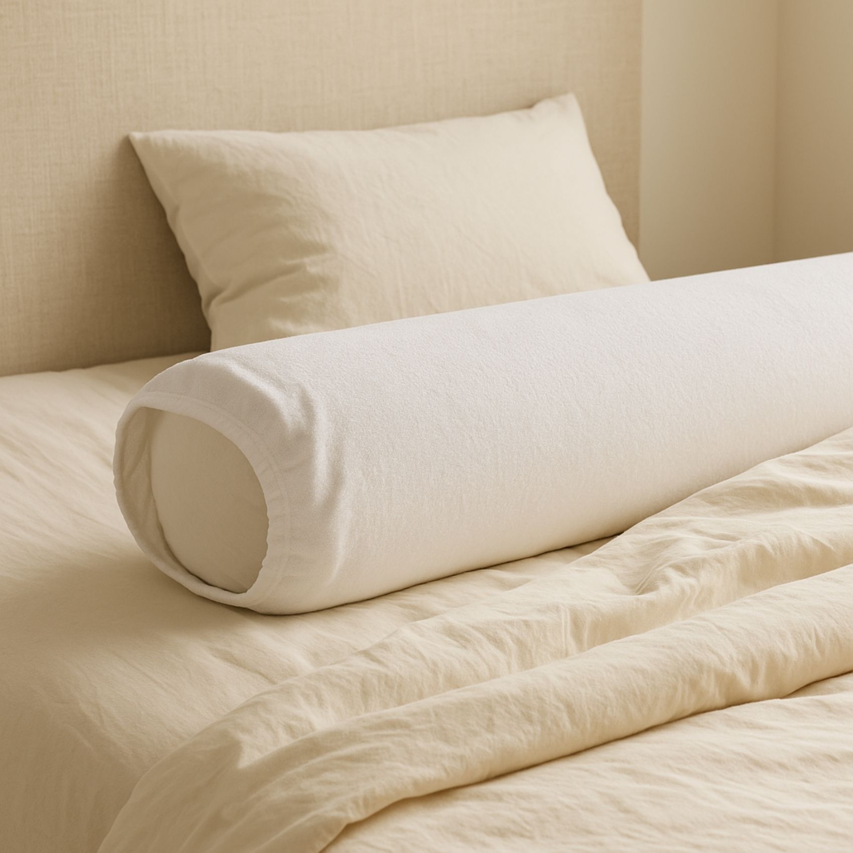 Protège traversin molleton 100% coton