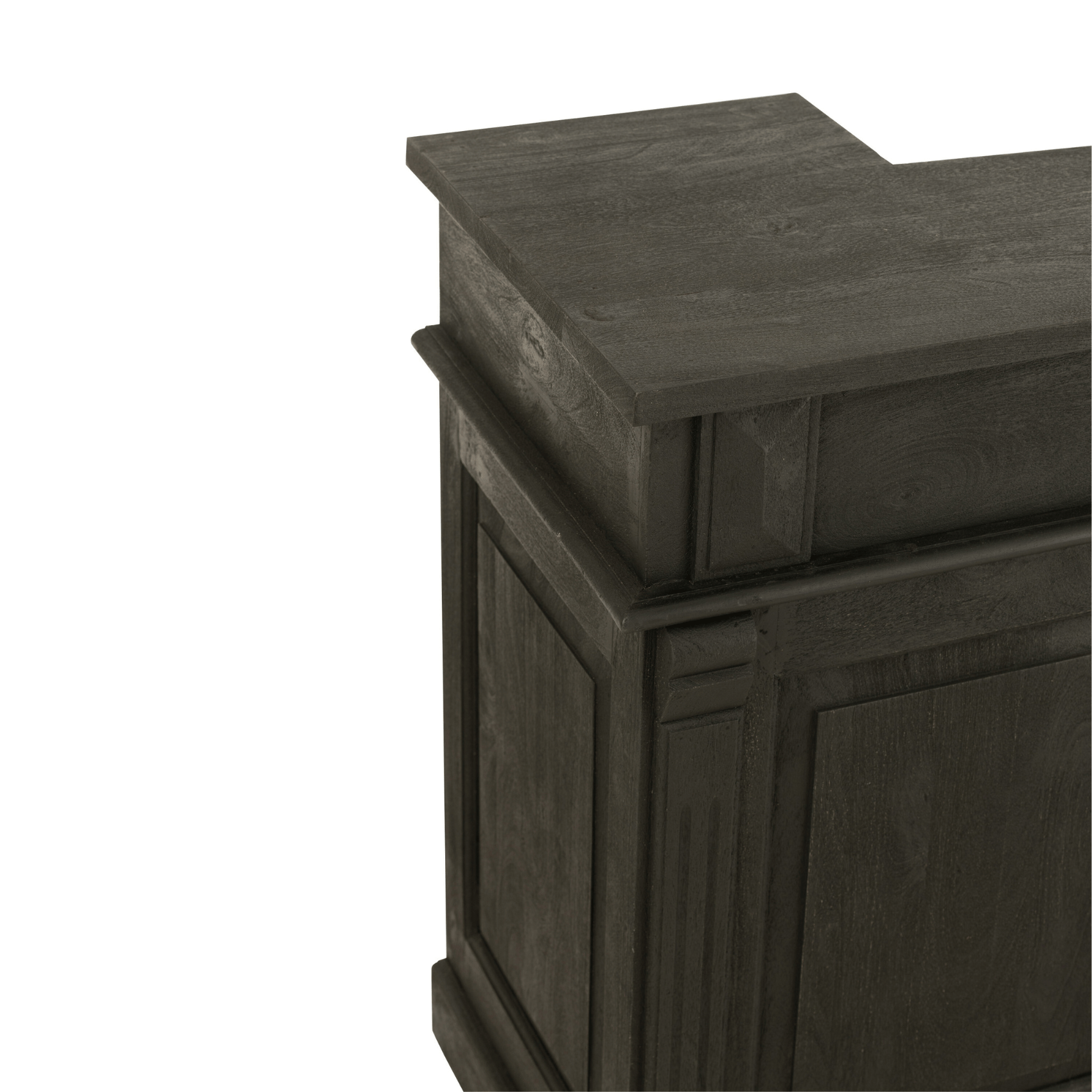 Grand bar en bois de manguier noir — vue 3