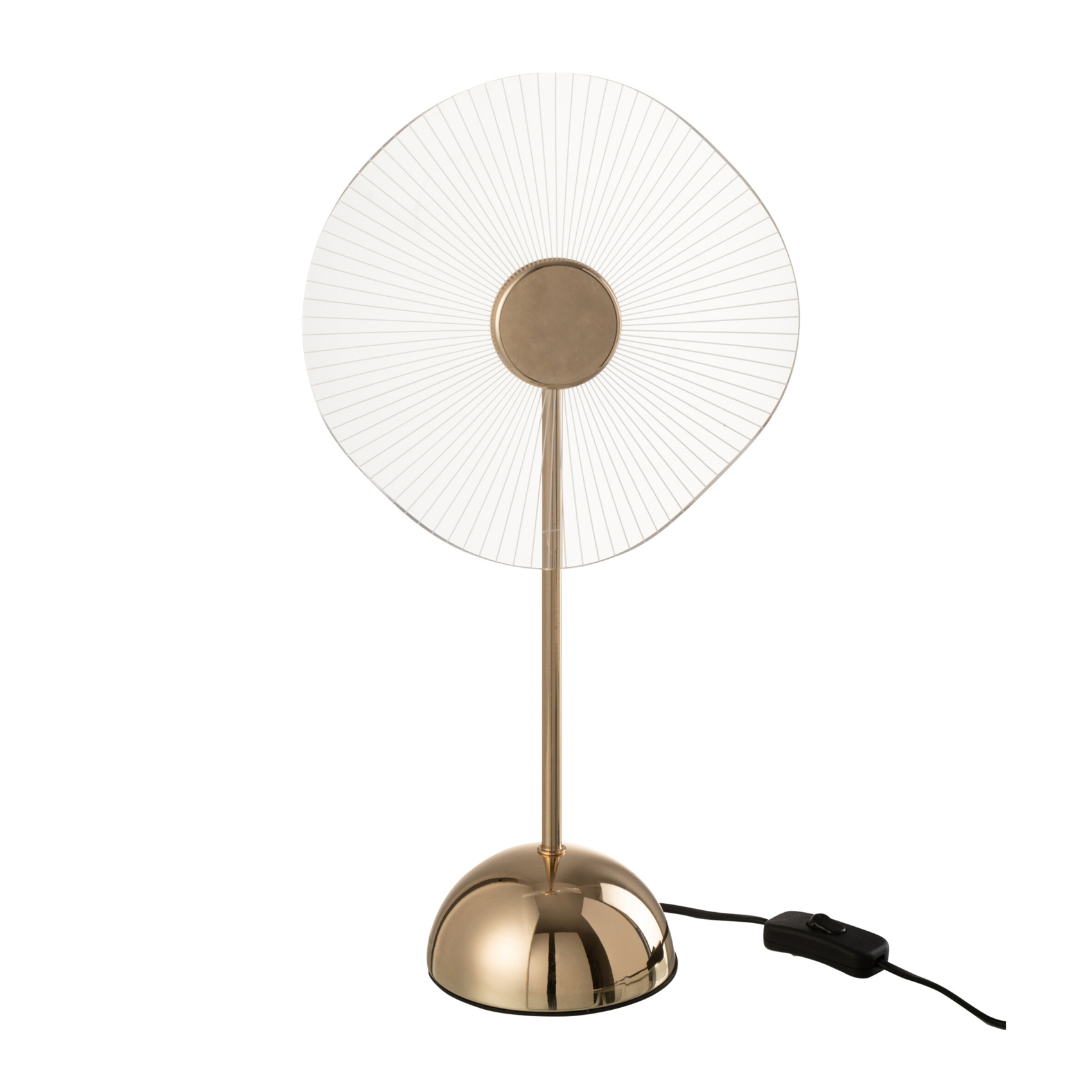 Lampe de table LED en métal effet fleur — vue 3