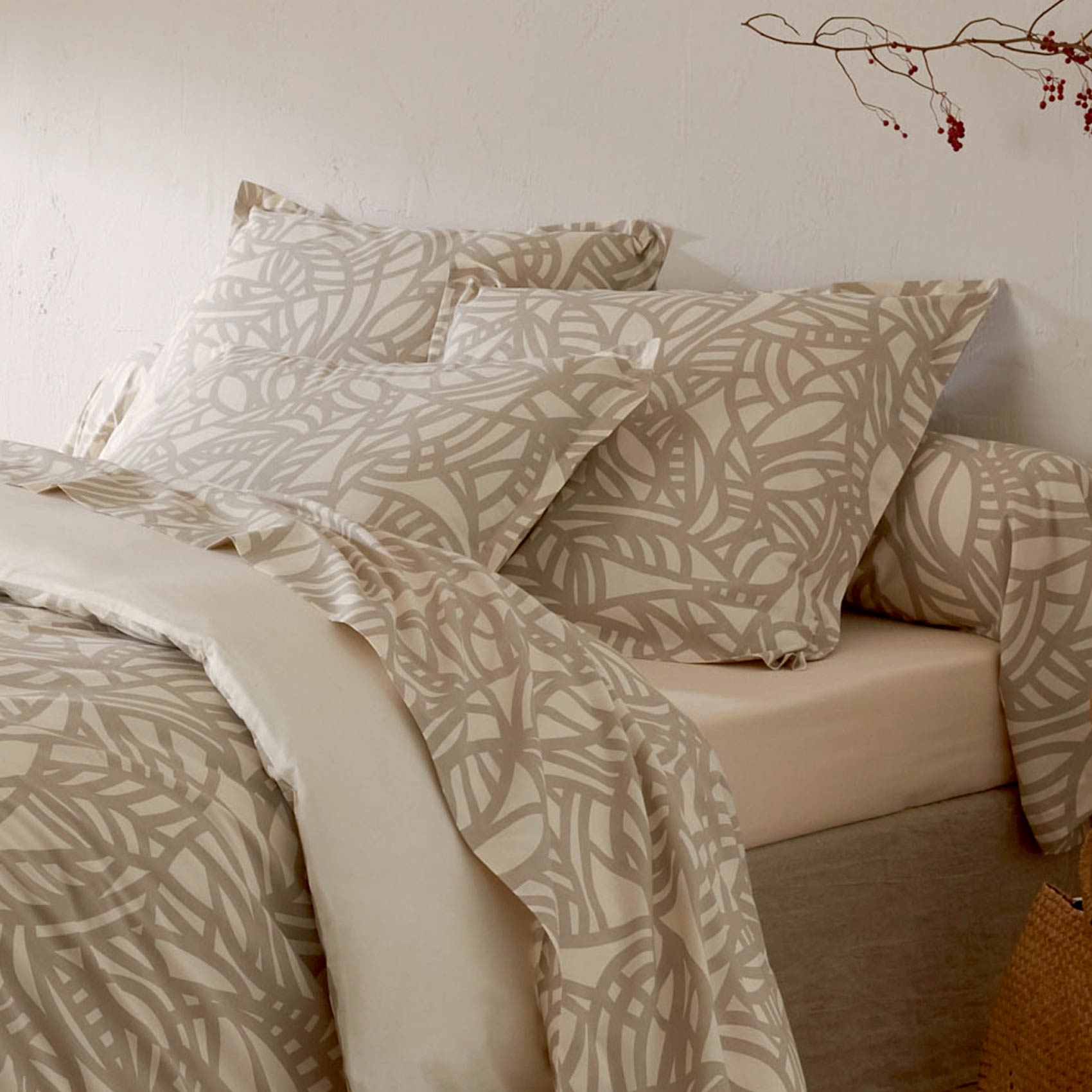 Parure de couette imprimée graphique — vue 3