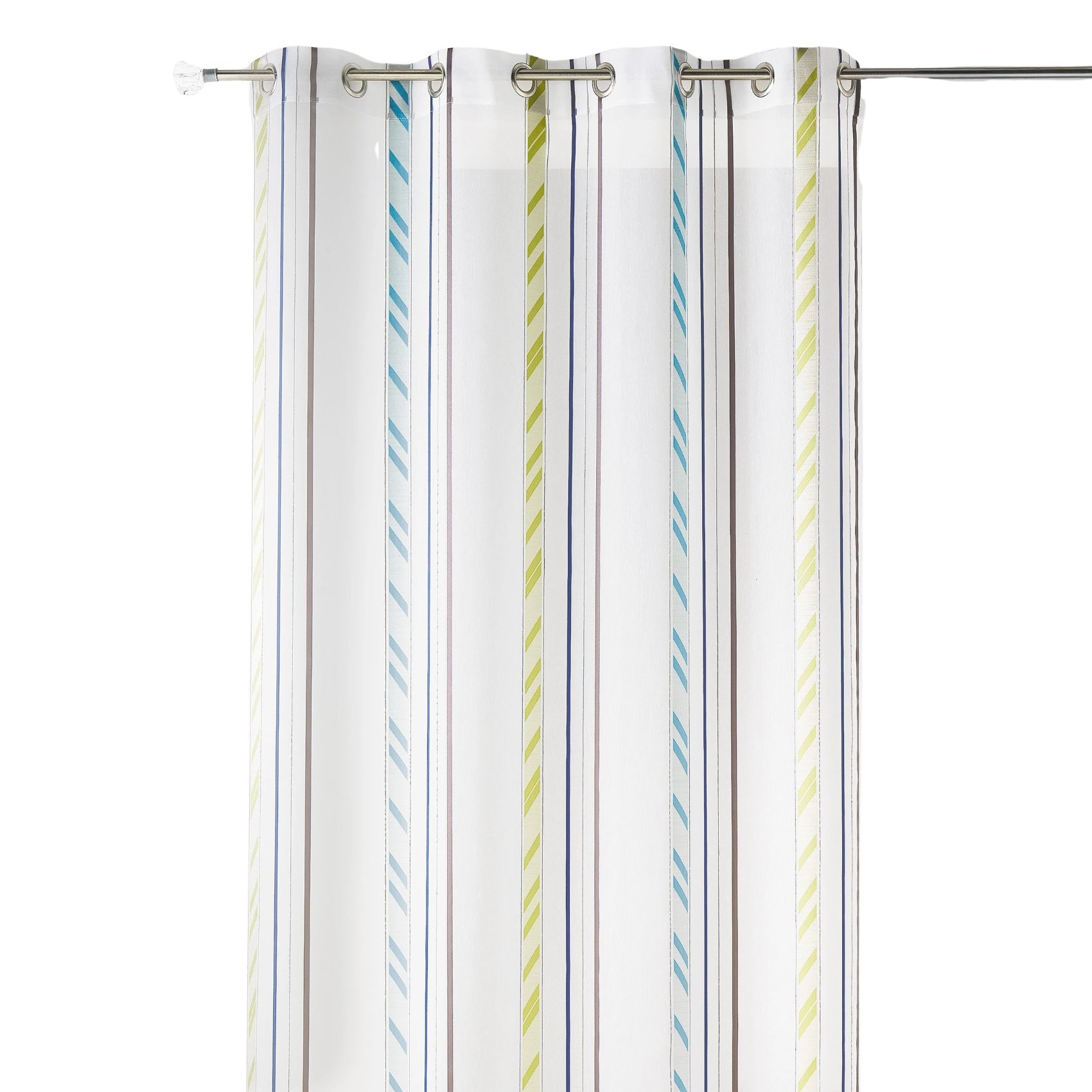 Voilage organza à rayures verticales — vue 4