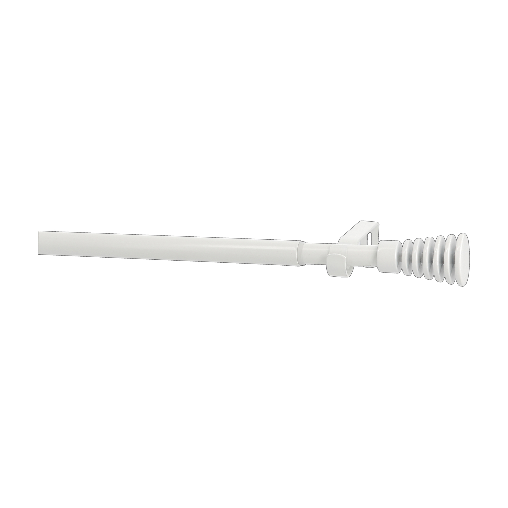Kit de tringle extensible en métal avec embouts cannelés D19/16 mm