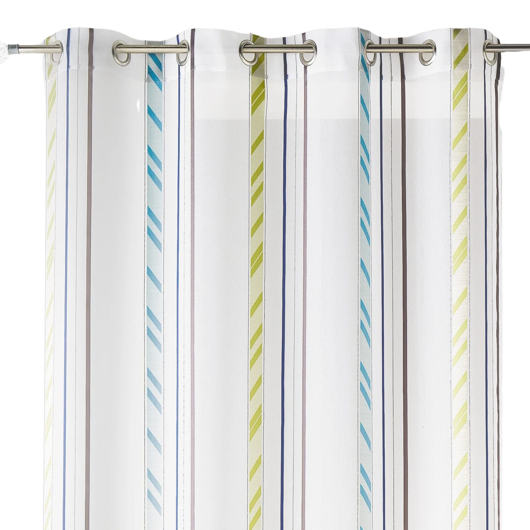 Voilage organza à rayures verticales — vue 3