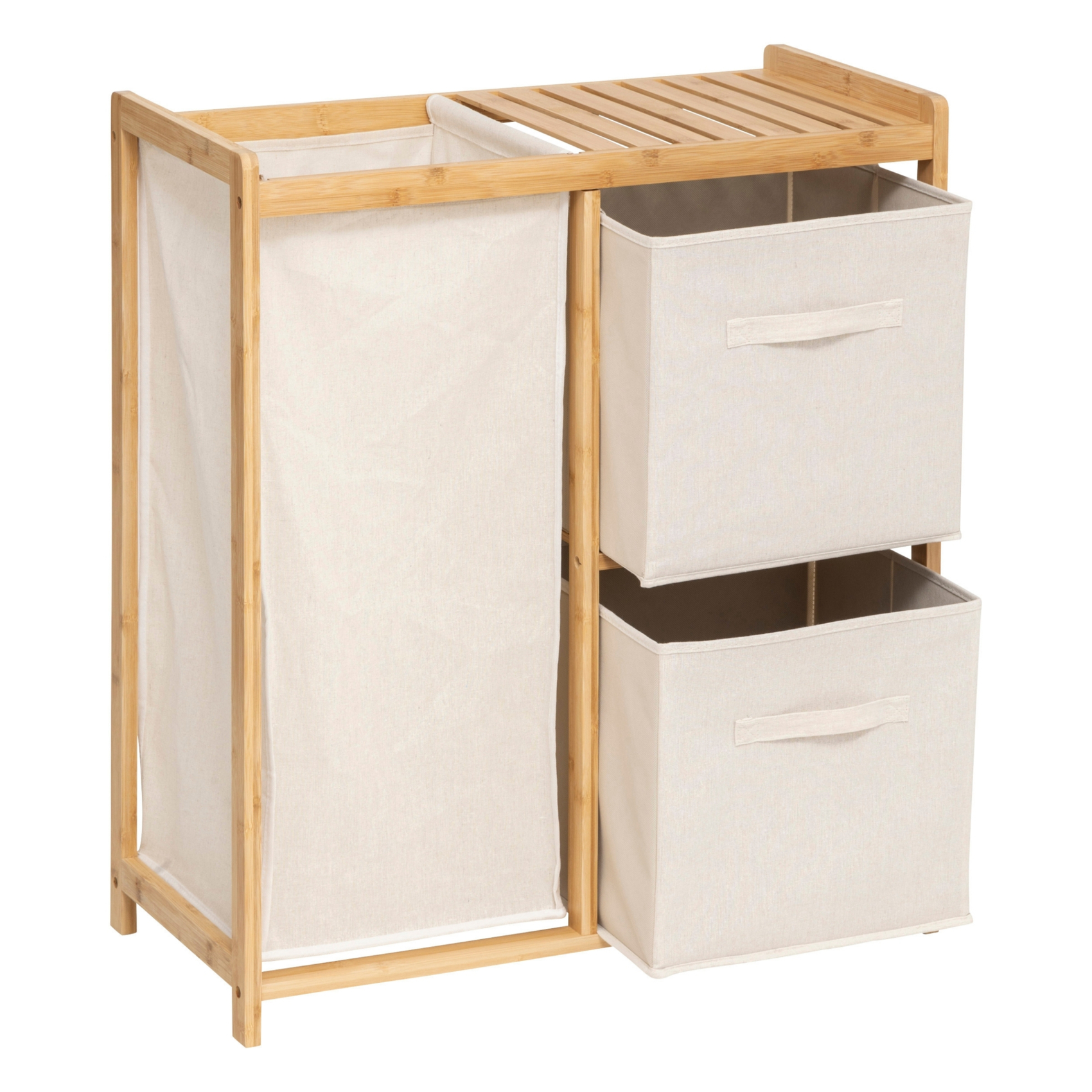 Etagère bambou panier à linge — vue 4