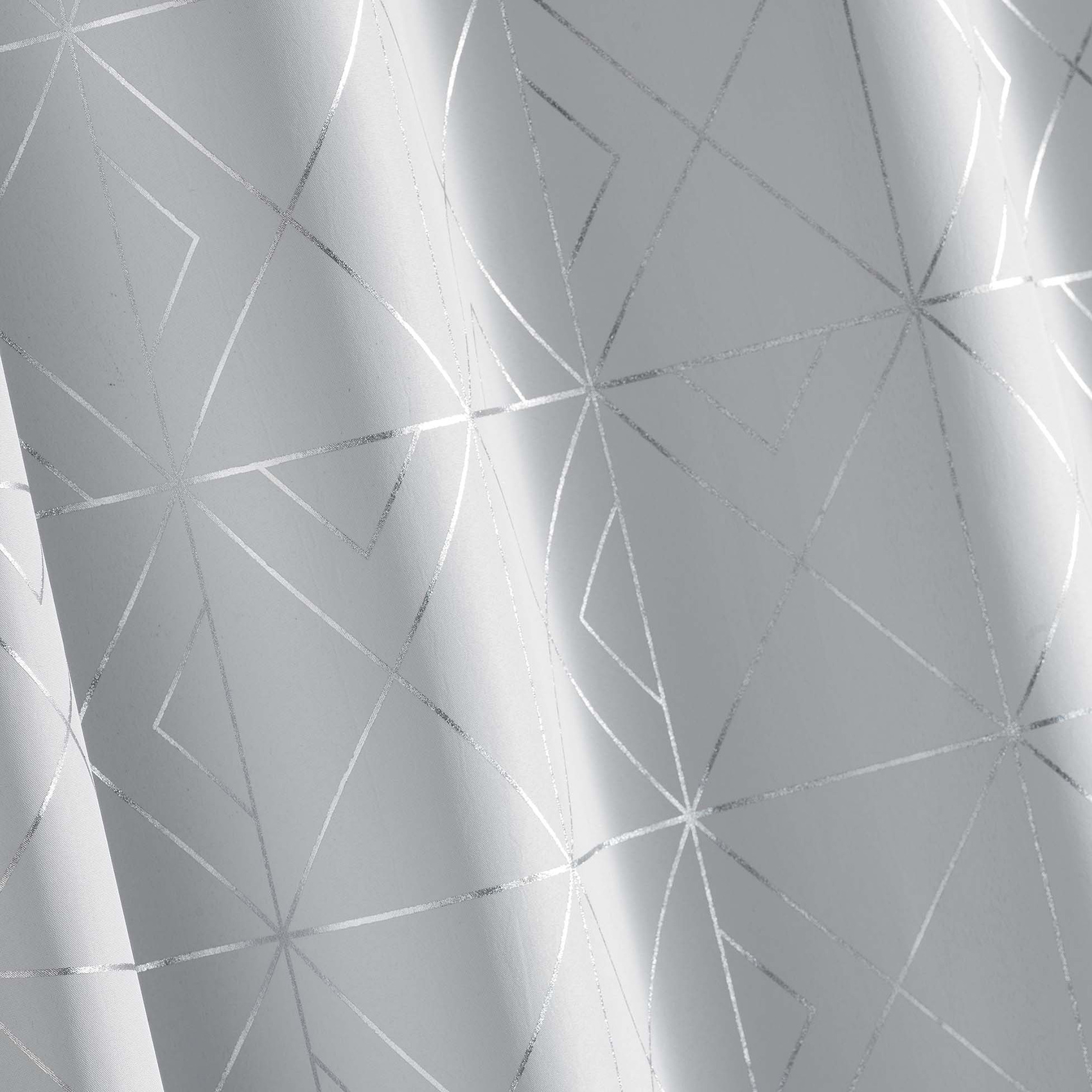 Rideau à oeillets imprimé métallisé — vue 3