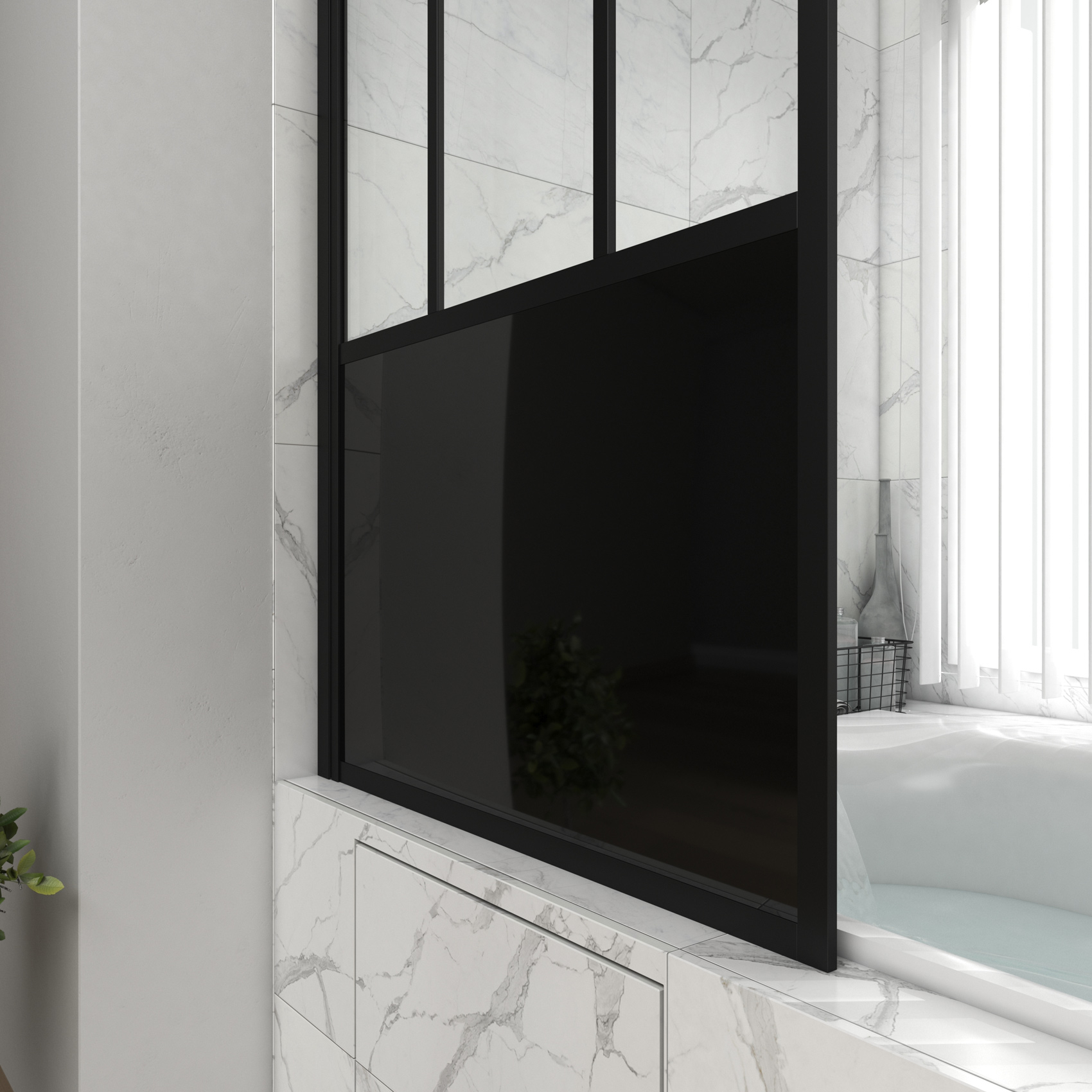 Pare-baignoire au style industriel — vue 4