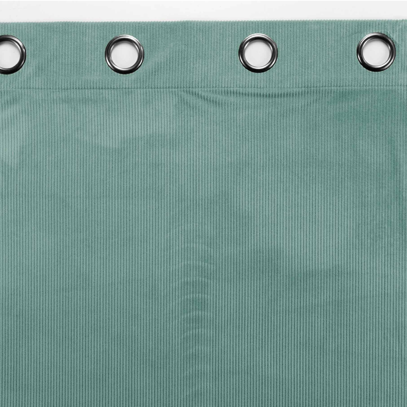 Rideau à œillets casual sauge velours côtelé uni — vue 4