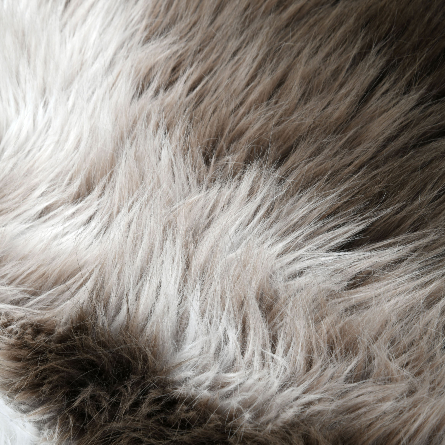 Tapis de salon à poils longs et forme organique — vue 3