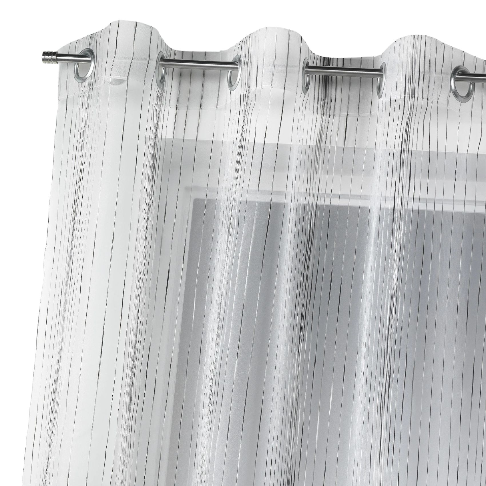 Voilage en organza multicolore tissé — vue 6