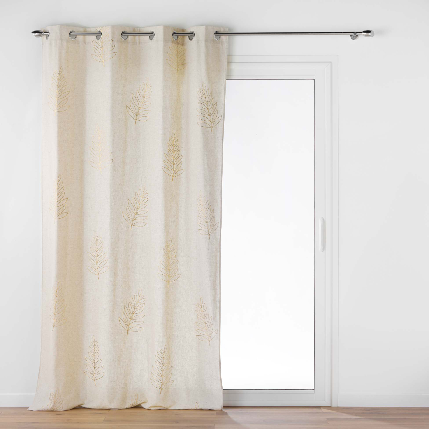 Rideau en poly/lin à impressions métallisées — vue 3