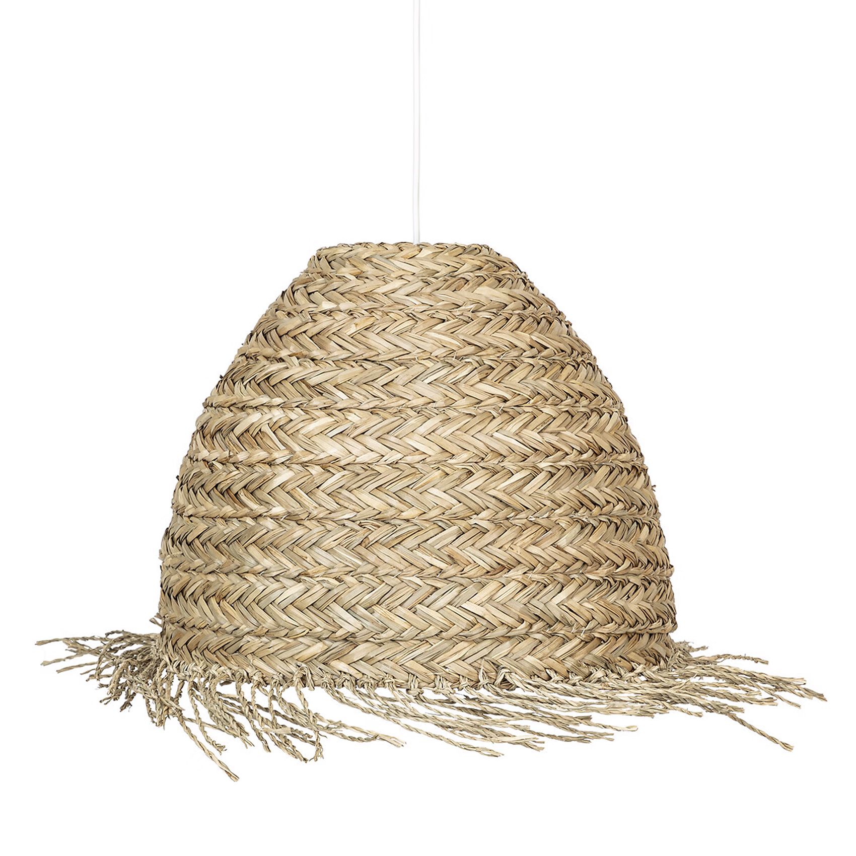 Abat-jour en roseau style bohème — vue 3